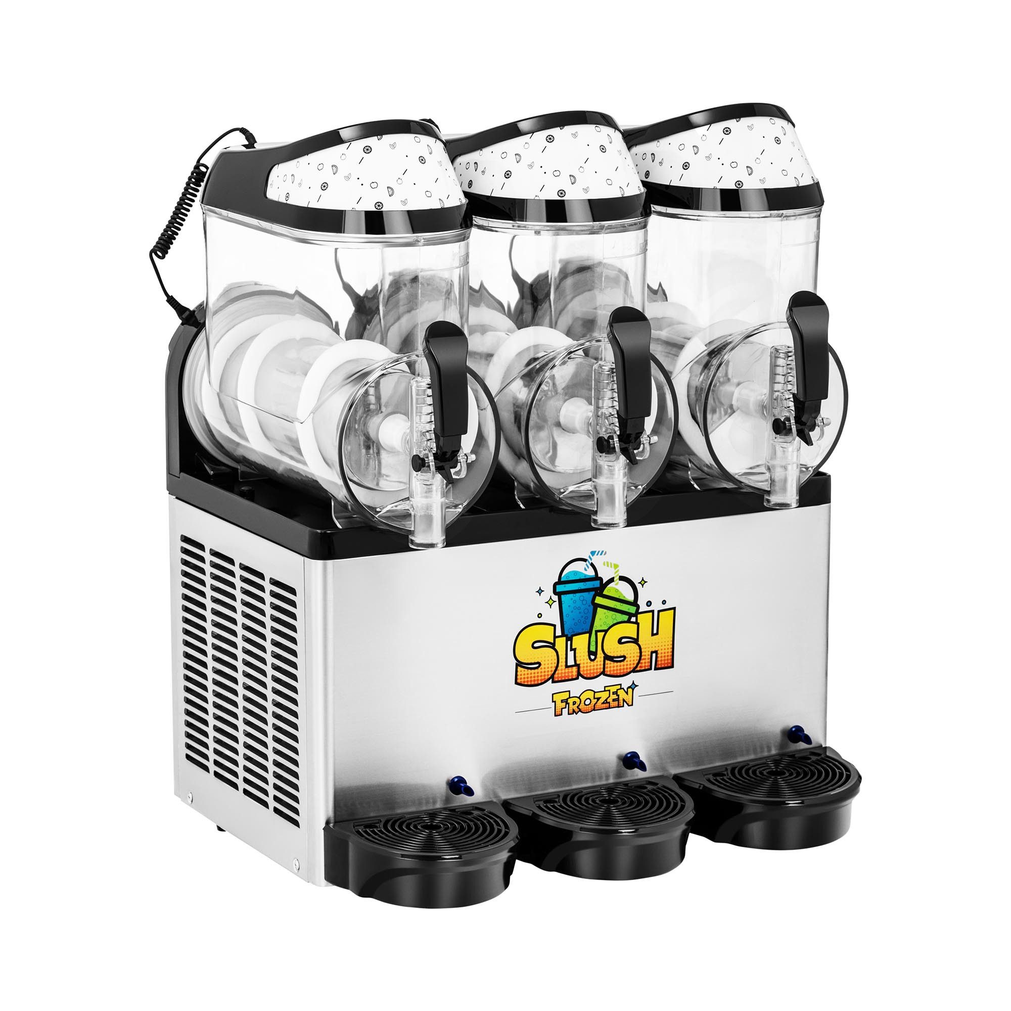Slush Maker 3 x 10 L Eismaschine Slushmaschine Ice Maker Softeis Slusheis LED