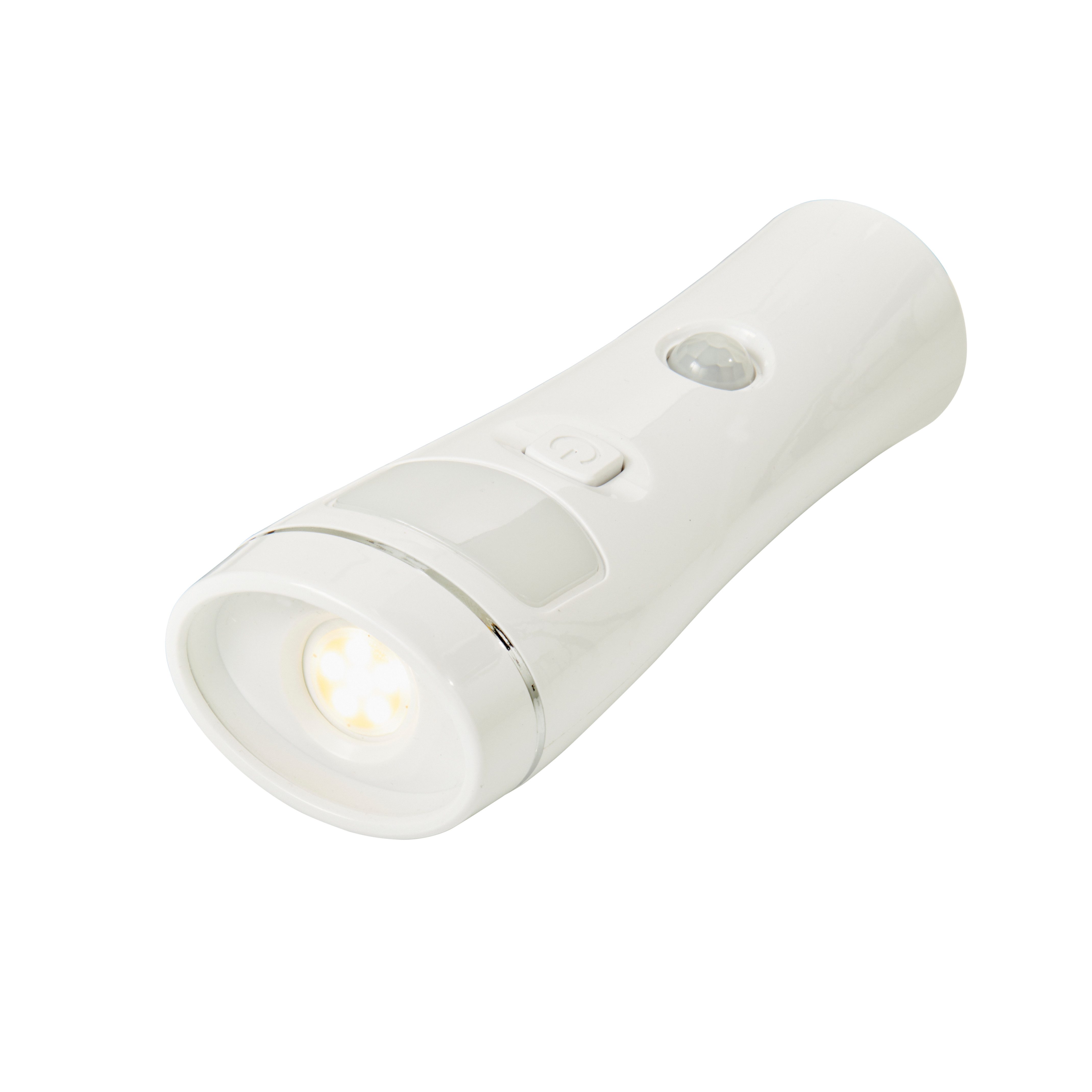 Northpoint LED Nachtlicht 2er-Set Taschenlampe Weiß Bewegungsmelder Induktionsladung Rund