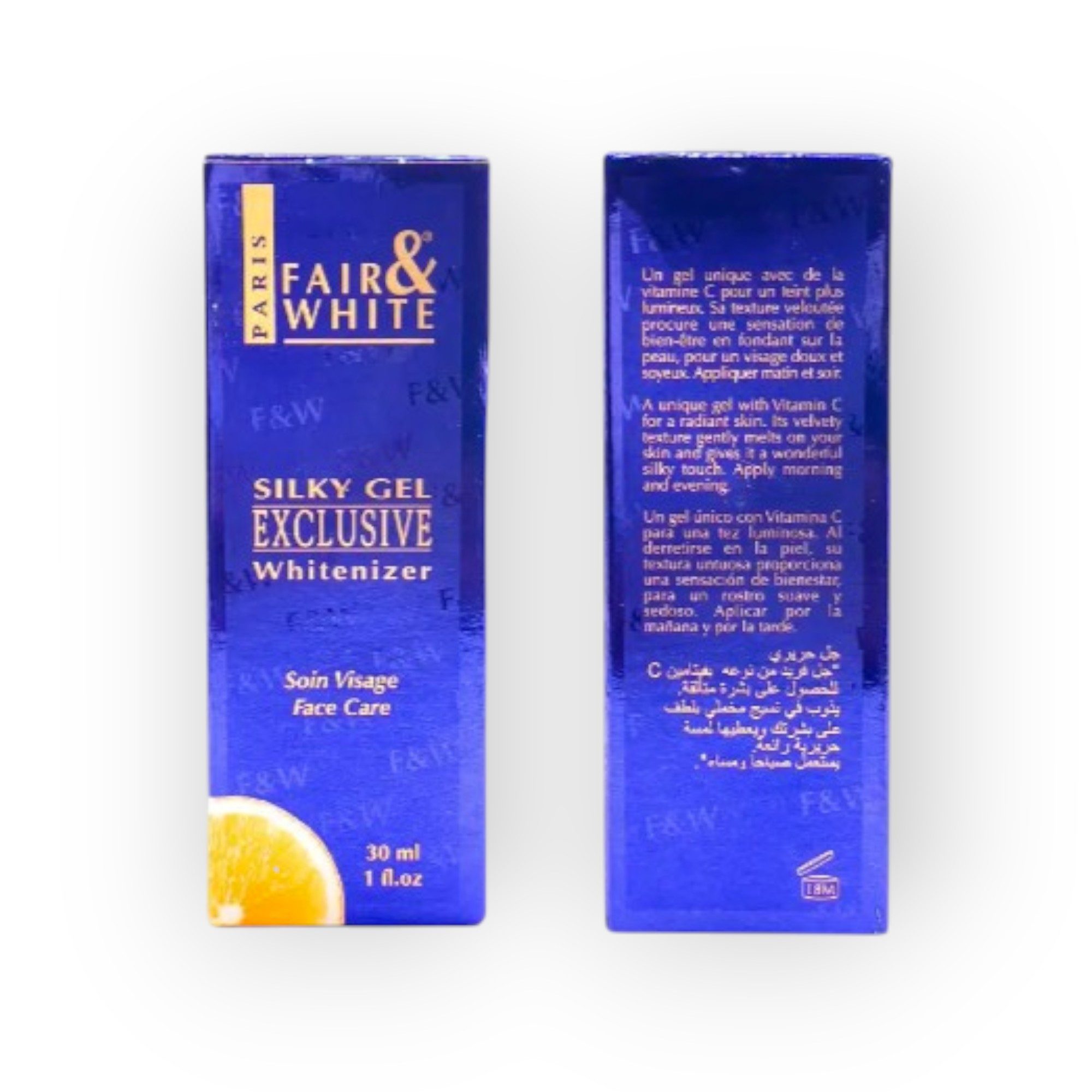 Fair & White Paris Gesichtsgel Exclusive Vitamin C Silky Whitenizer 30ml, Mit Vitamin C und seidiger Gel-Textur