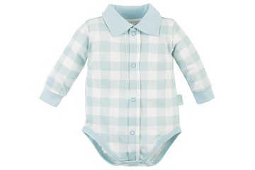 Makoma Hemdbody Baby Body Langarm Hemdbody Kariert & Hose für Jungen (Set, 2-tlg., 2er Pack) 100% Baumwolle