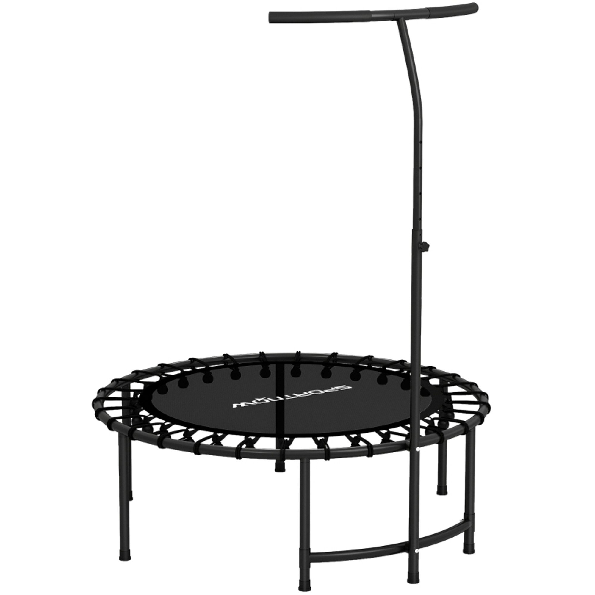 MC Star Fitnesstrampolin Rebounder-Trampolin, 5-stufig verstellbarer Griff, Workout-Trampolin