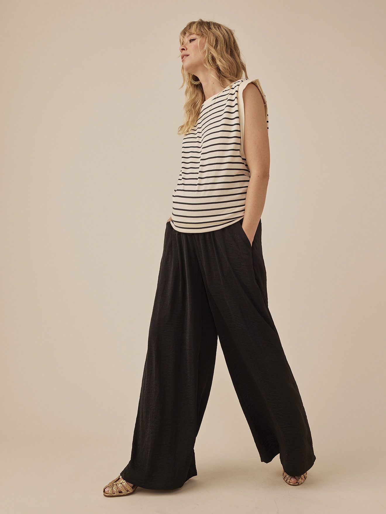 Envie de Fraise Stilltop Umstands-Top mit Schulterpolstern