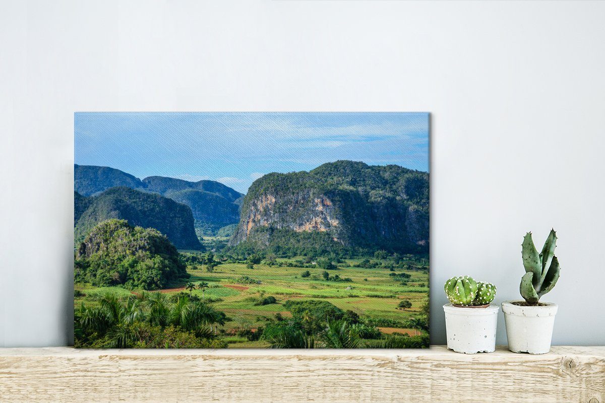 St), Wanddeko, Aufhängefertig, Wandbild cm OneMillionCanvasses® in Leinwandbild 30x20 im Leinwandbilder, Viñales-Tal Kuba, (1 Karstlandschaft