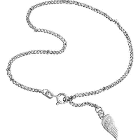 SilberDream Fußkette mit Anhänger SilberDream Fußkette silber für Damen 925, Damen Fußkette Flügel aus 925 Sterling Silber, Farbe: silber