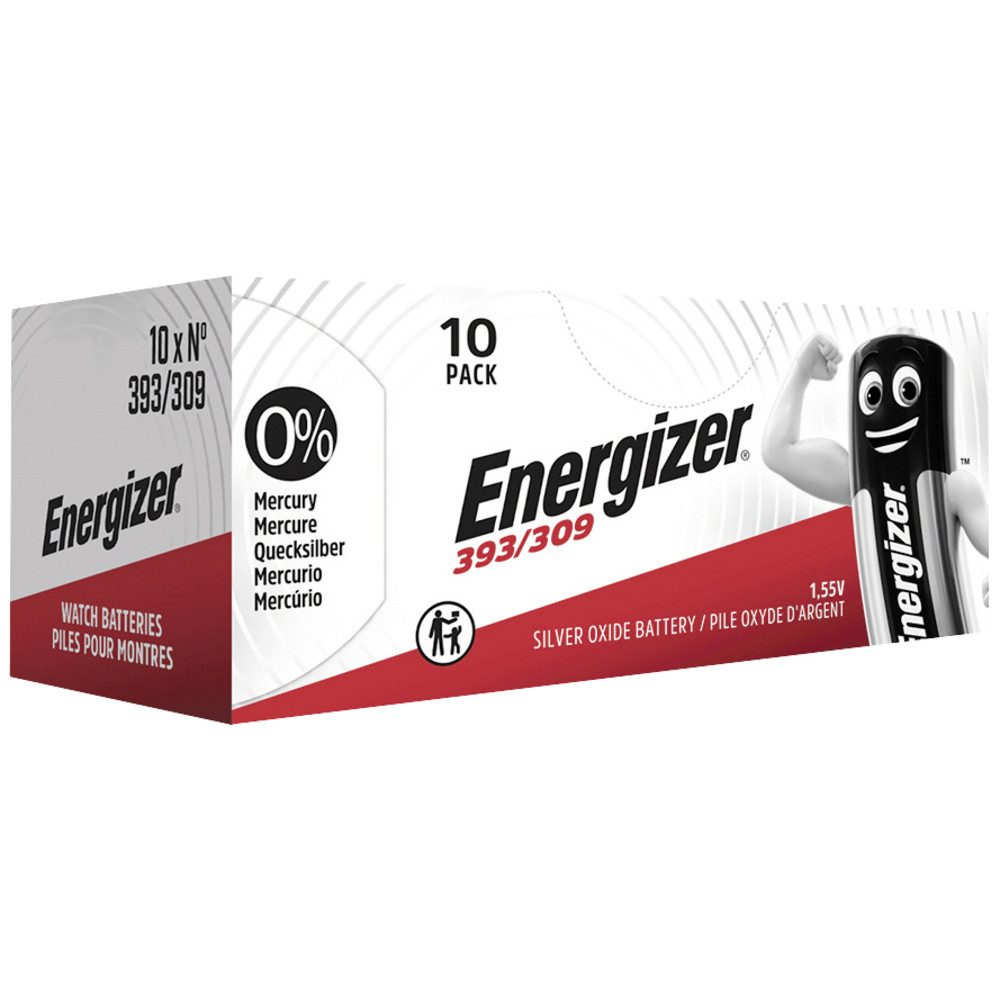 Energizer Knopfzelle 393 1.55 V 1 St. 75 mAh Silberoxid E001092007 Knopfzelle