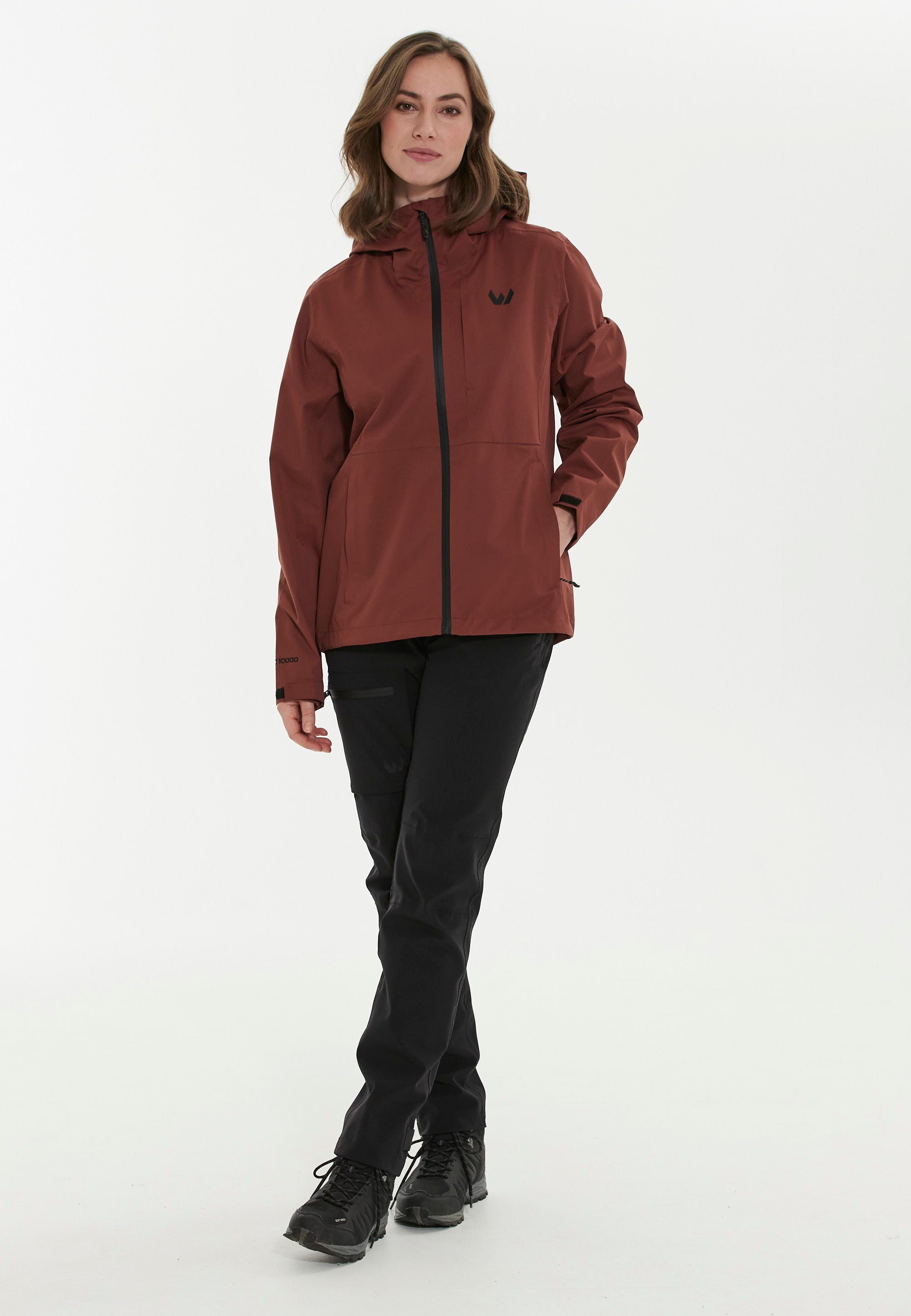 WHISTLER Softshelljacke Osbourne aus wind- wasserdichtem Material dunkelrot und