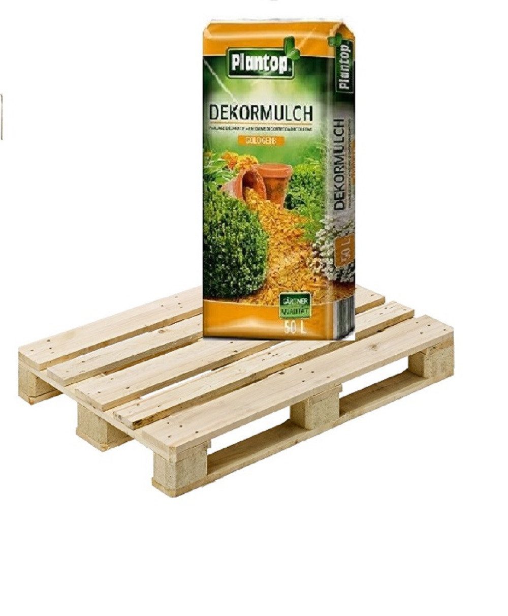 Plantop Rindenmulch Plantop Dekor Mulch goldgelb 20 x 50 L