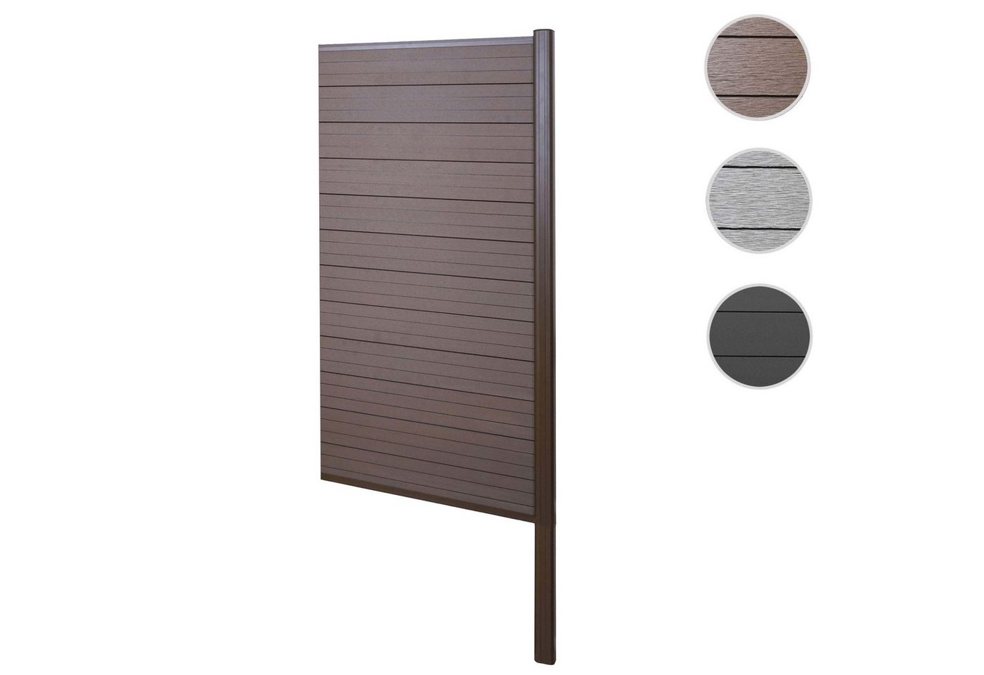 Thumbnail - MCW Sichtschutzelement Savoie-Z-W, (Set), Erweiterbar, Witterungs- und UV-Beständig, Vorder- und Rückansicht