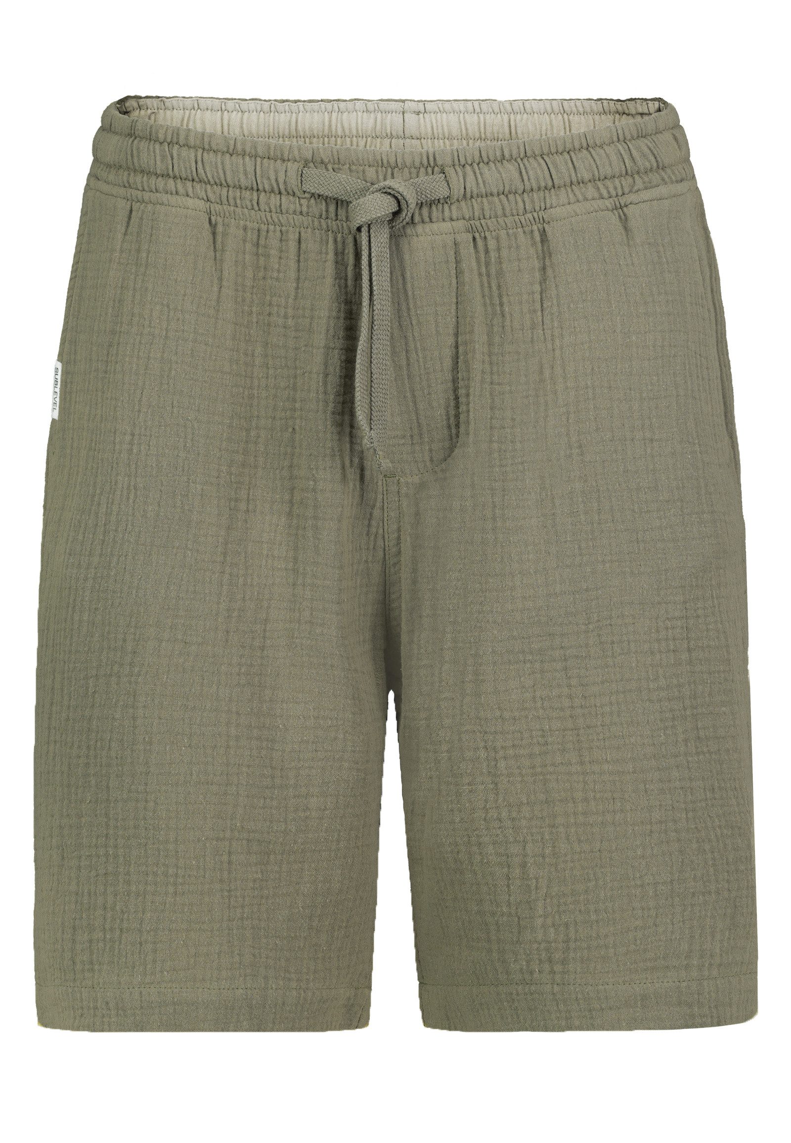 SUBLEVEL Shorts Musselin Shorts mit Kordeln