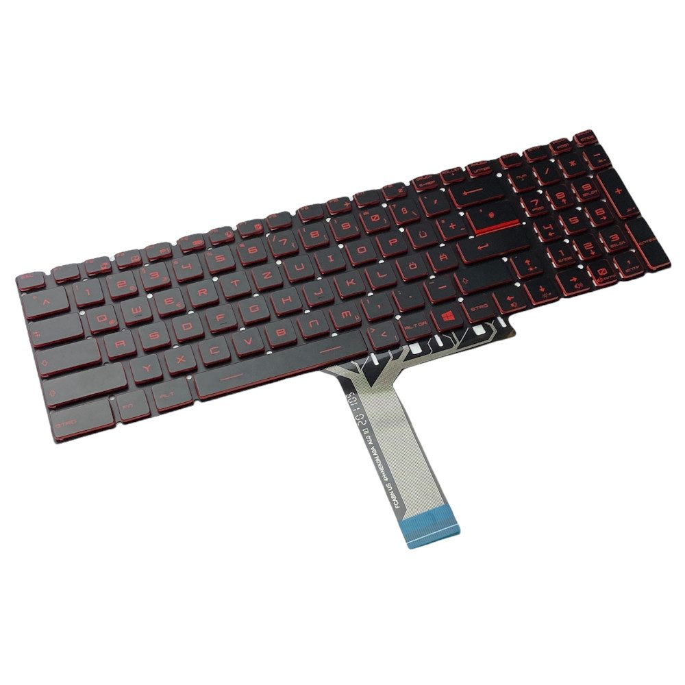 Trade-Shop Ersatz passend für MSI GE72 GT62 GT62VR GT63 GL62 GL63 GL72 GP72 GT72 Tastatur (Tasten: Deutsch, QWERTZ / Farbe: Schwarz / mit Hintergrundbeleuchtung)