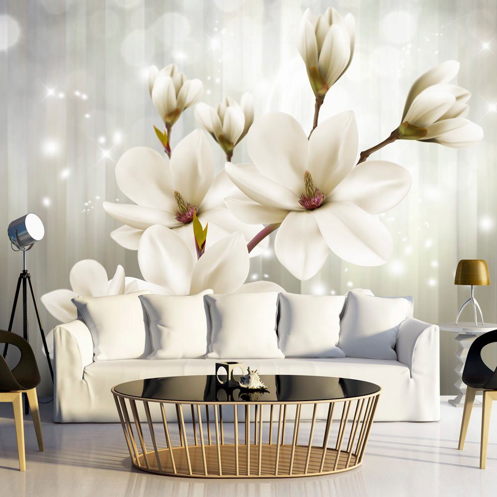 Freshness KUNSTLOFT lichtbeständige Tapete Vliestapete Design Magnolia's 1x0.7 m, halb-matt,
