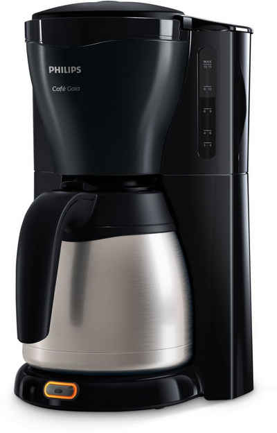 Philips Filterkaffeemaschine Gaia Therm Timer HD7549/20, 1,2l Kaffeekanne, Papierfilter 1x4, mit doppelwandiger Isolierkanne aus Edelstahl