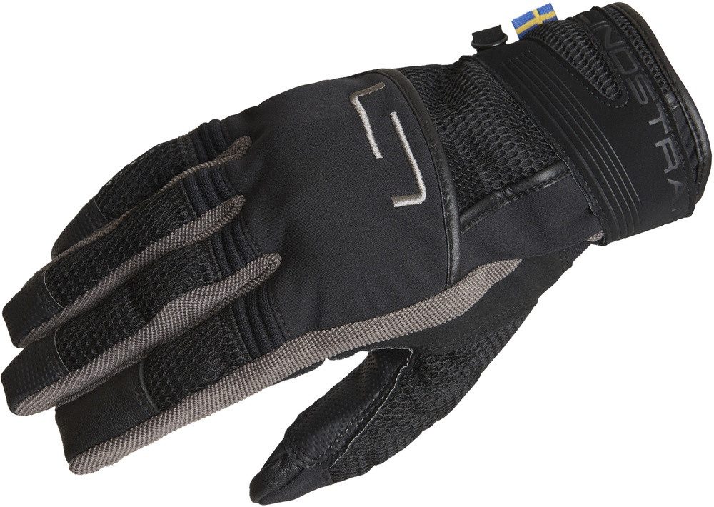 Lindstrands Motorradhandschuhe Glove Nyhusen Black/Grey günstig online kaufen