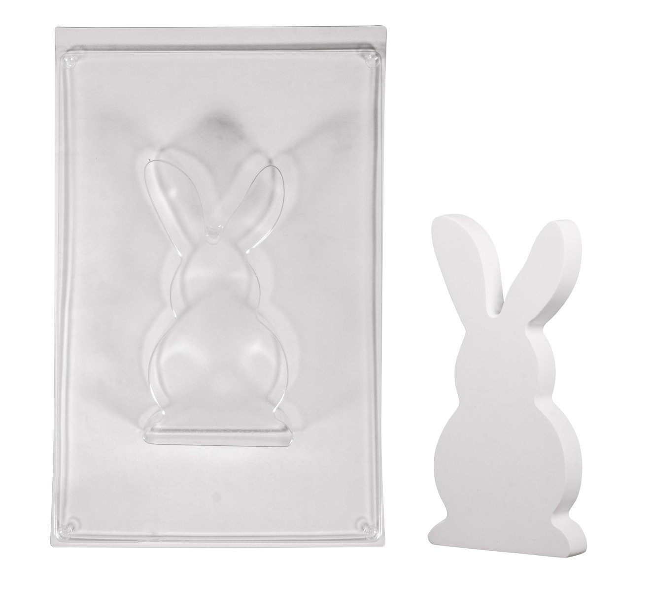 Rayher Modellierwerkzeug Gießform Hase, 9 cm x 17 cm