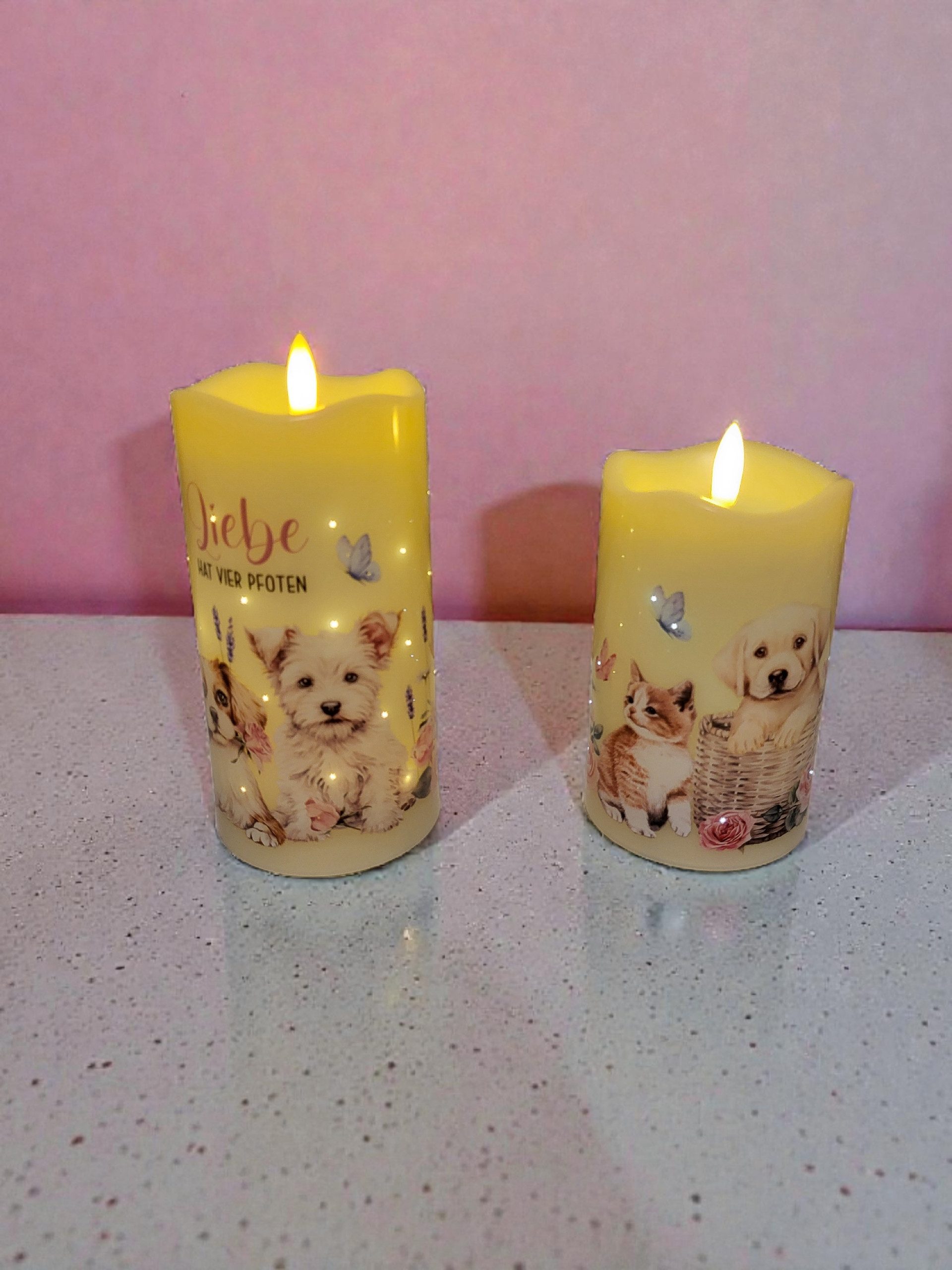 HSE24 LED-Kerze Lumesso LED Stumpenkerze Filament, 2tlg.