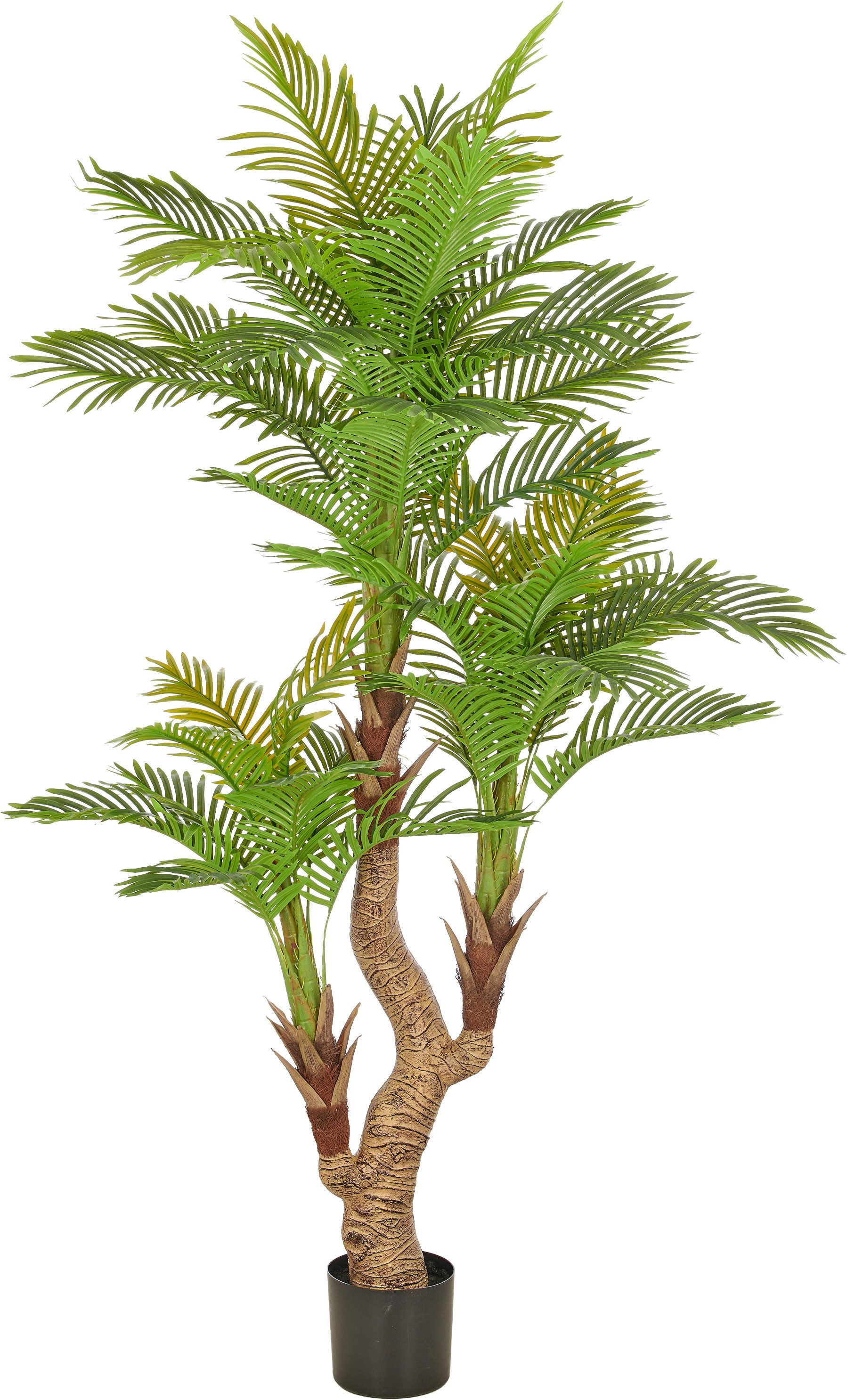 Kunstpalme Arecapalme, Creativ green, Höhe 190 cm, mit naturgetreuen Palmwedeln
