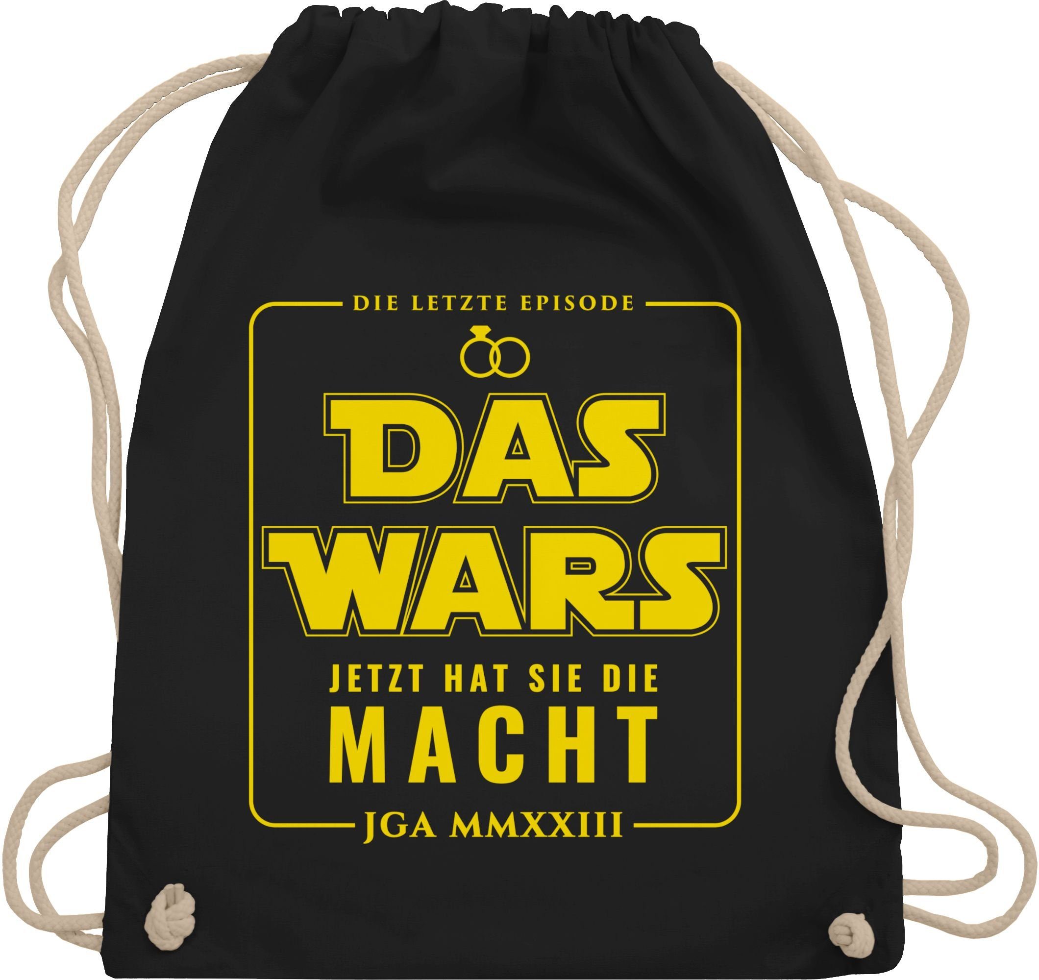 1 Shirtracer hat Männer Macht, Jetzt JGA JGA die Wars sie Das 2023 Turnbeutel Schwarz