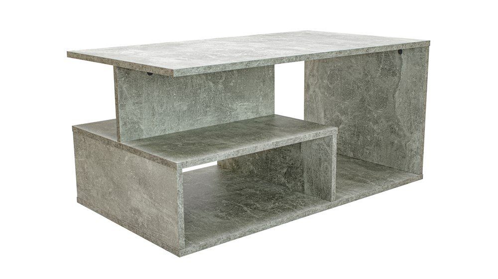 TOPESHOP Couchtisch Couchtisch: Beton-Optik, modernes & funktionales Design