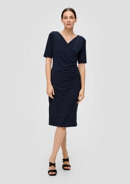s.Oliver BLACK LABEL Minikleid Kleid mit Wickel-Effekt