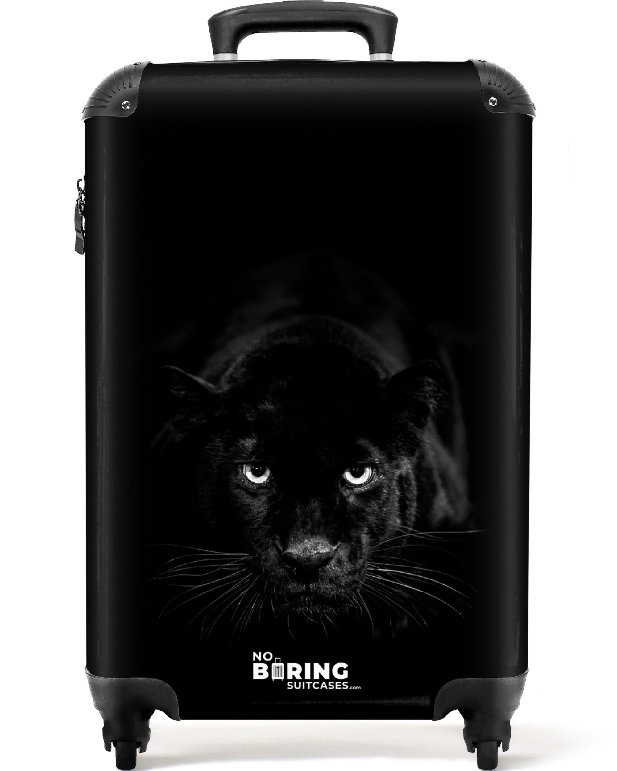 Hartschalen-Trolley Panther - Tiere - Schwarz 55x35x20cm