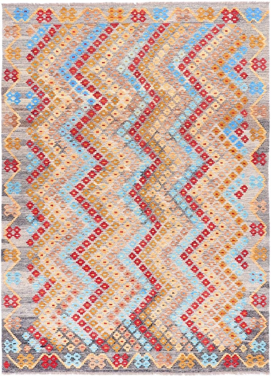 Orientteppich Kelim Afghan Heritage 216x296 Handgewebter Moderner Orientteppich, Nain Trading, rechteckig, Höhe: 3 mm | Kurzflor-Teppiche