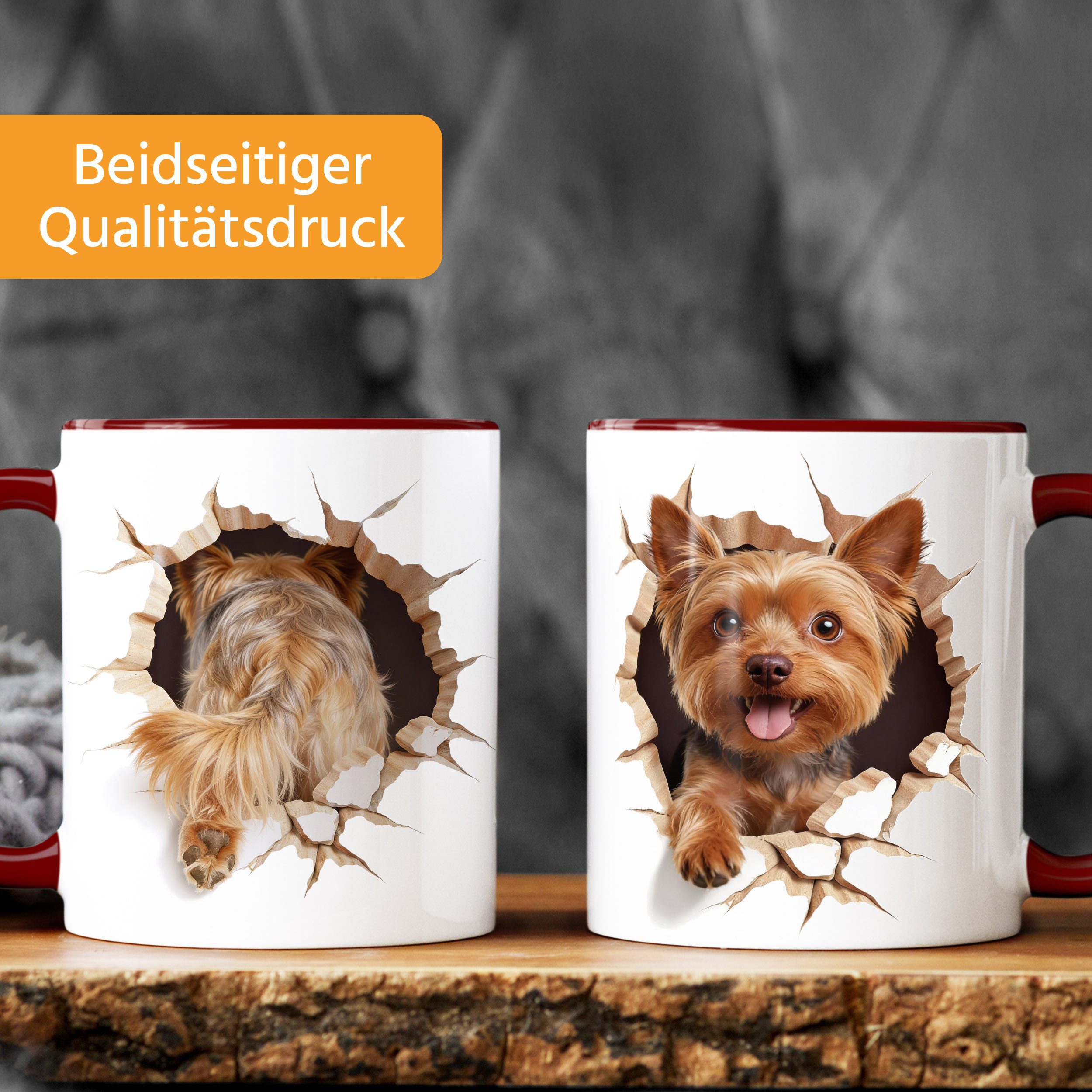 MoonWorks Tasse Tasse für Yorkshire Terrier-Halter Geschenk Hundebesitzer Tierfreunde, Keramik
