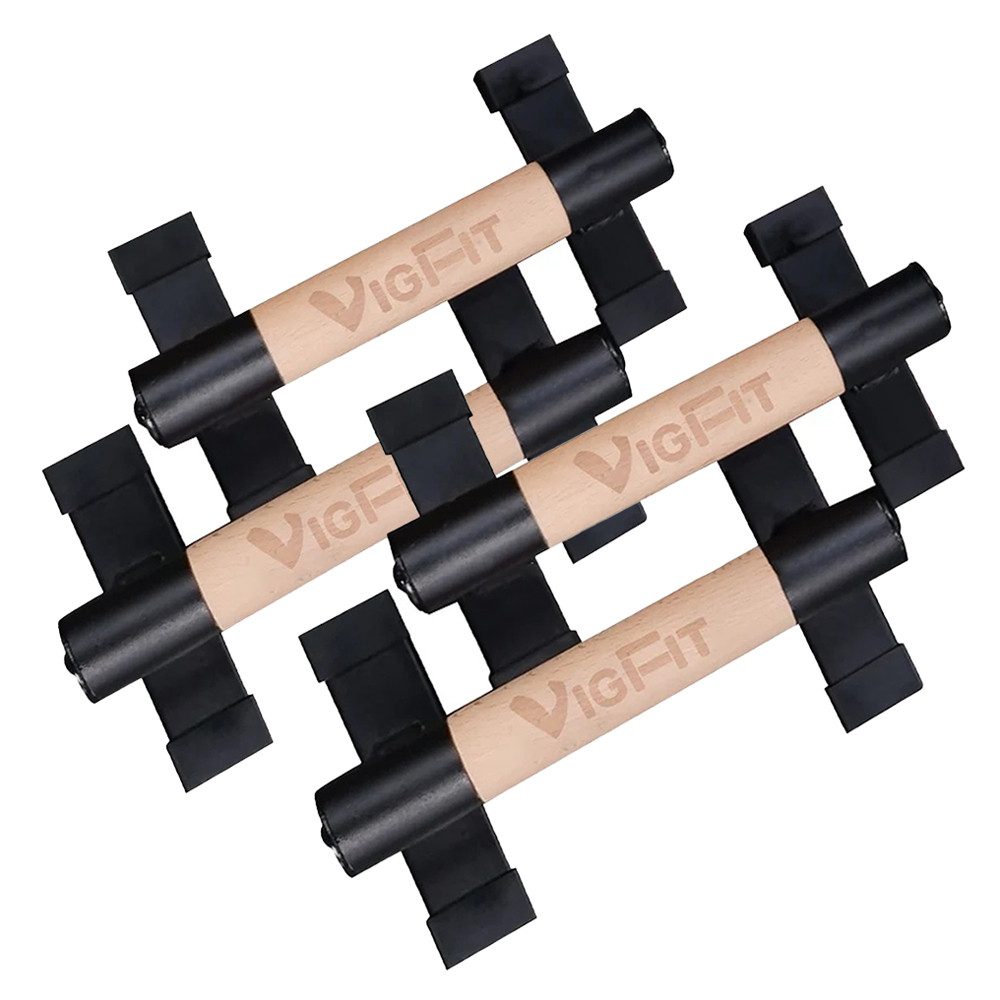 Divit Halter 2er-Set Parallettes Paar LG12 Liegestützgriffe Holz Push Up Stand Bar