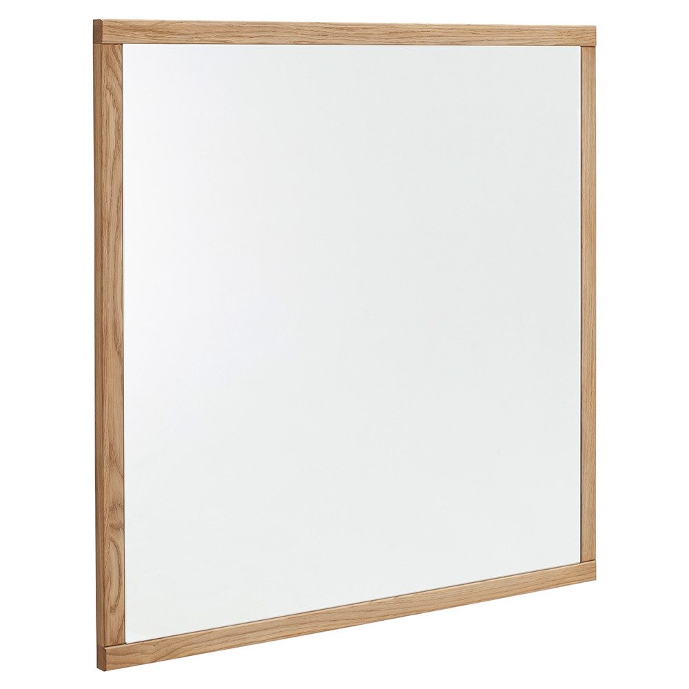 Lomadox Garderobenspiegel AVESTA-06, Rahmen in Eiche, 79x79cm