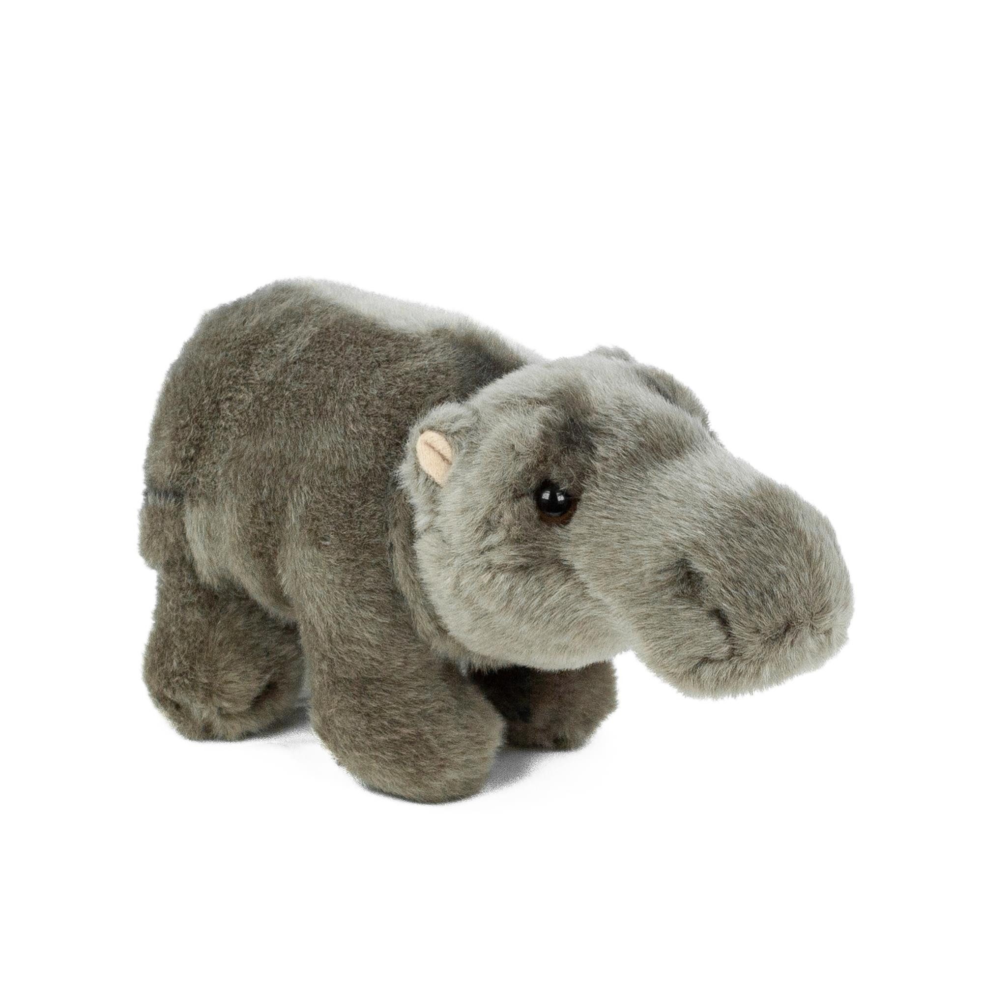 Teddys Rothenburg Kuscheltier Nilpferd stehend grau 22 cm Plüschnilpferd
