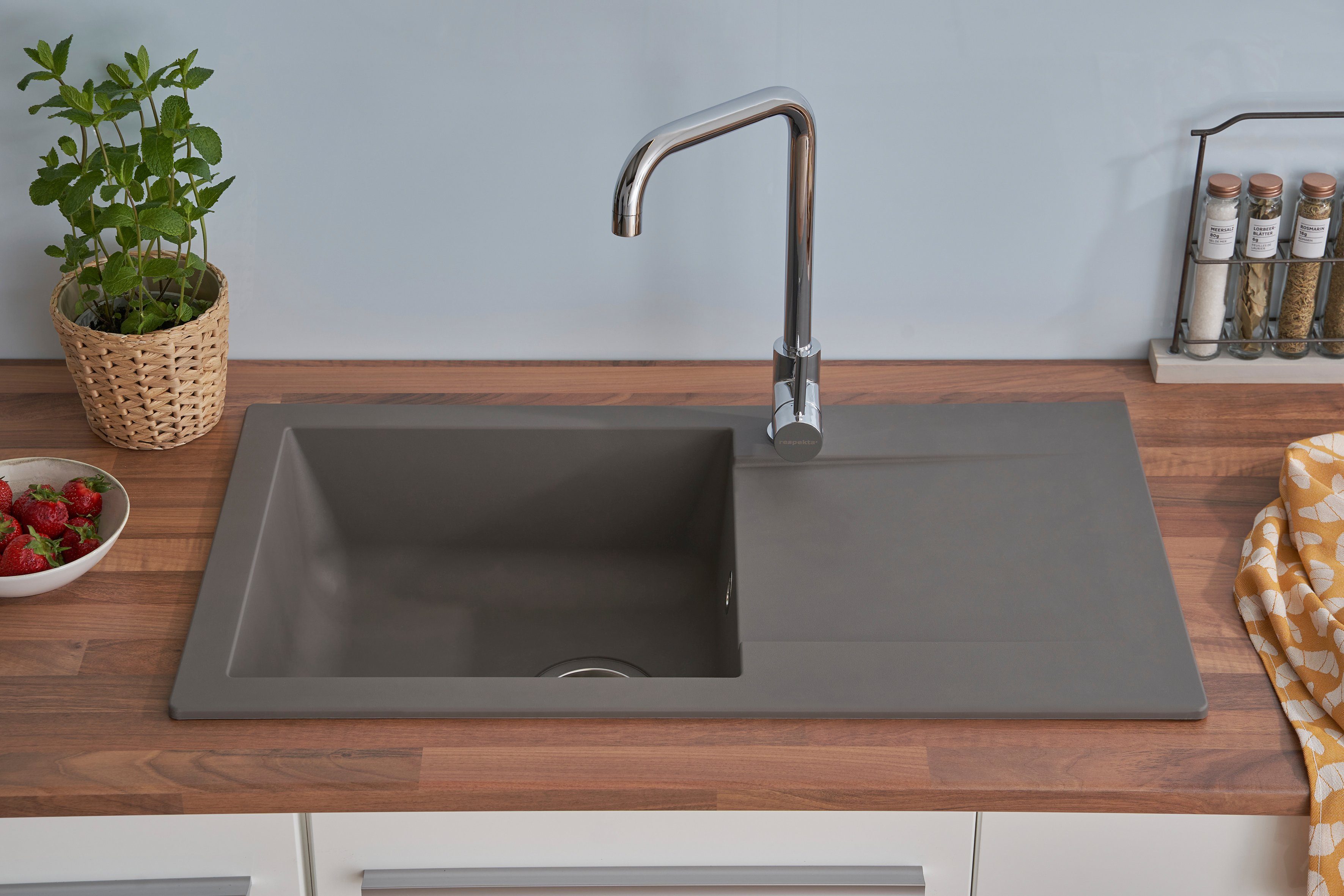 RESPEKTA Einbauspüle, 78/43,5 cm