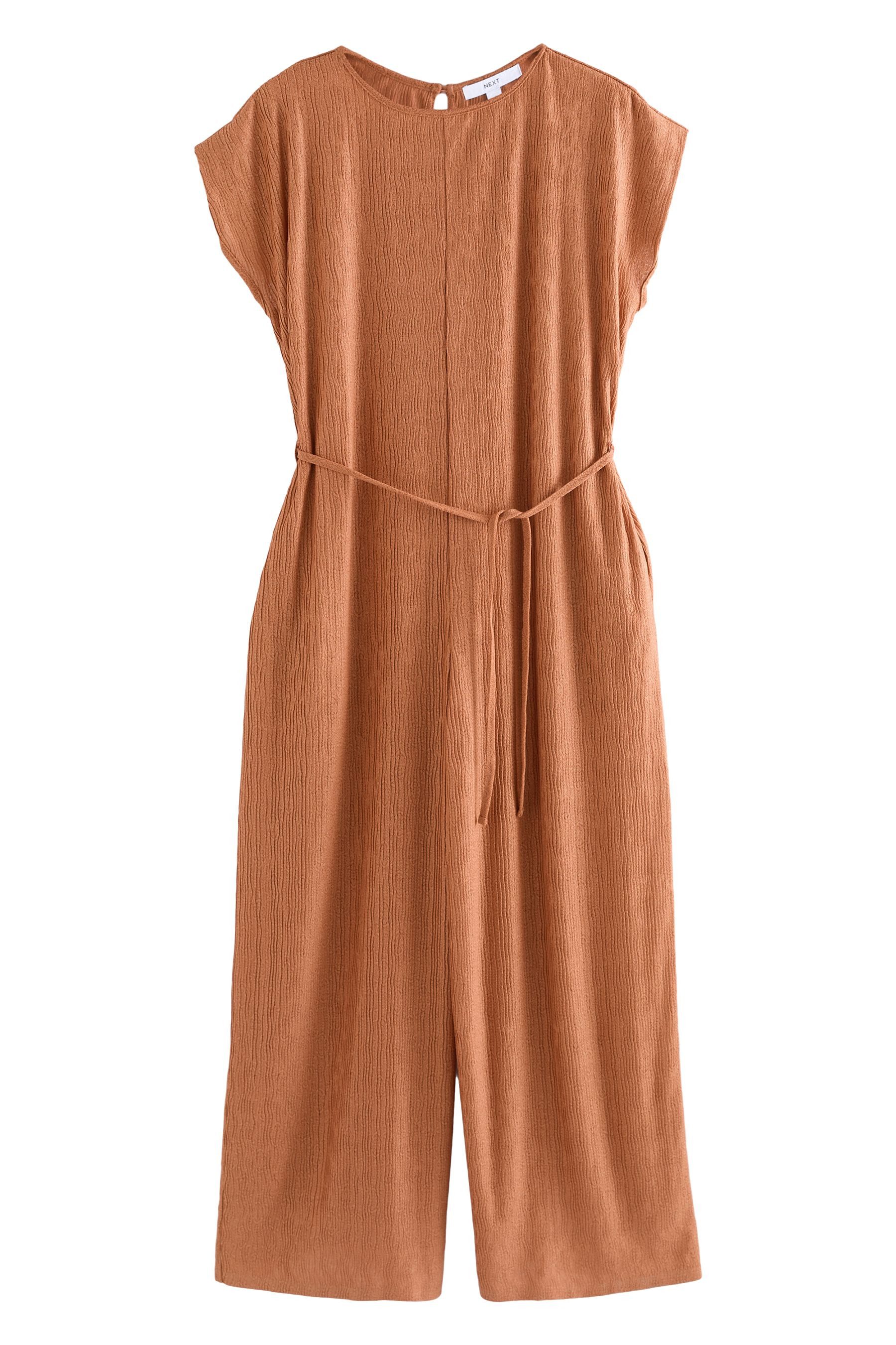 Jumpsuit Gebundener Overall mit weitem Bein, Kurzgröße