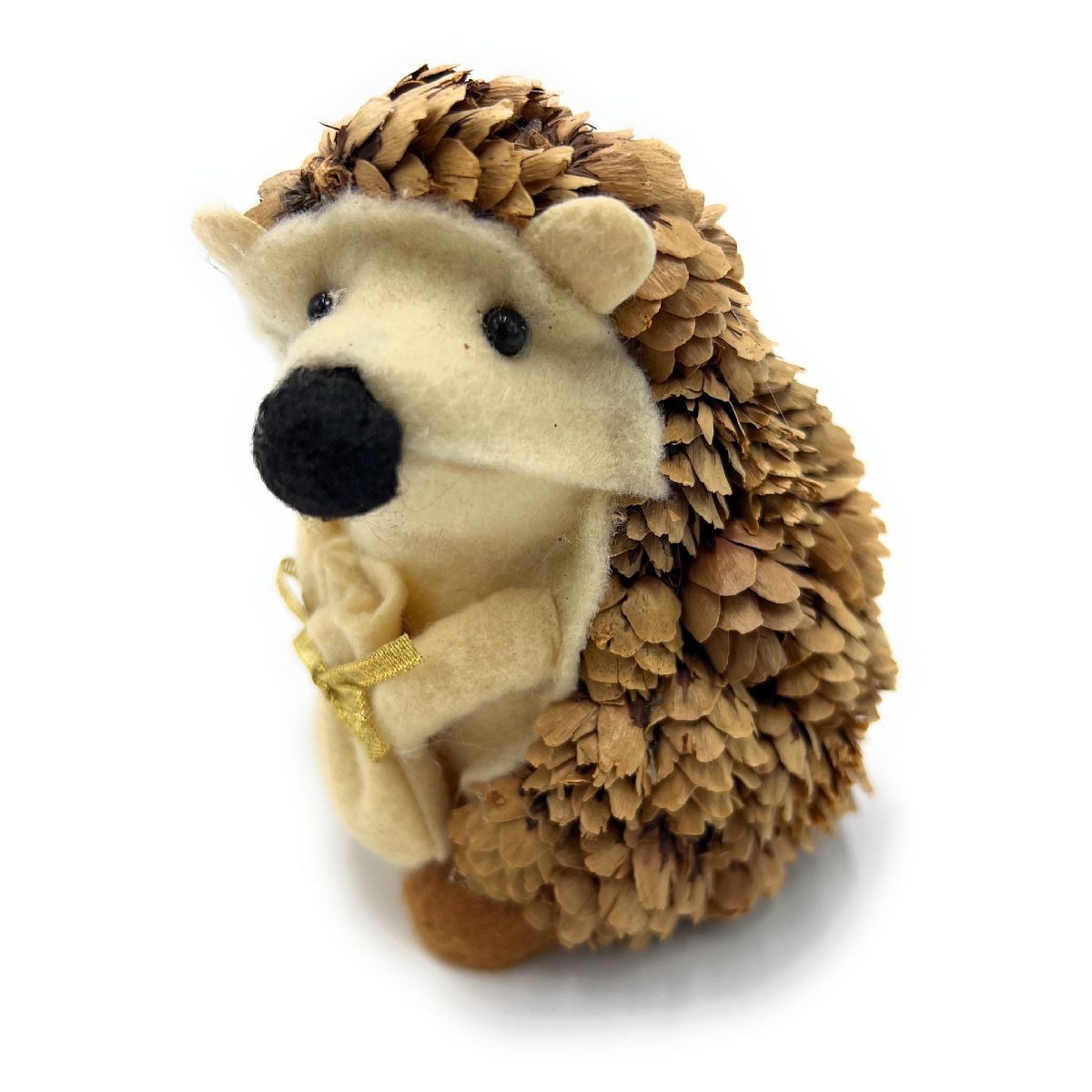 Small-Preis Dekofigur Igelfigur stehend oder liegend aus Naturmaterial Handarbeit