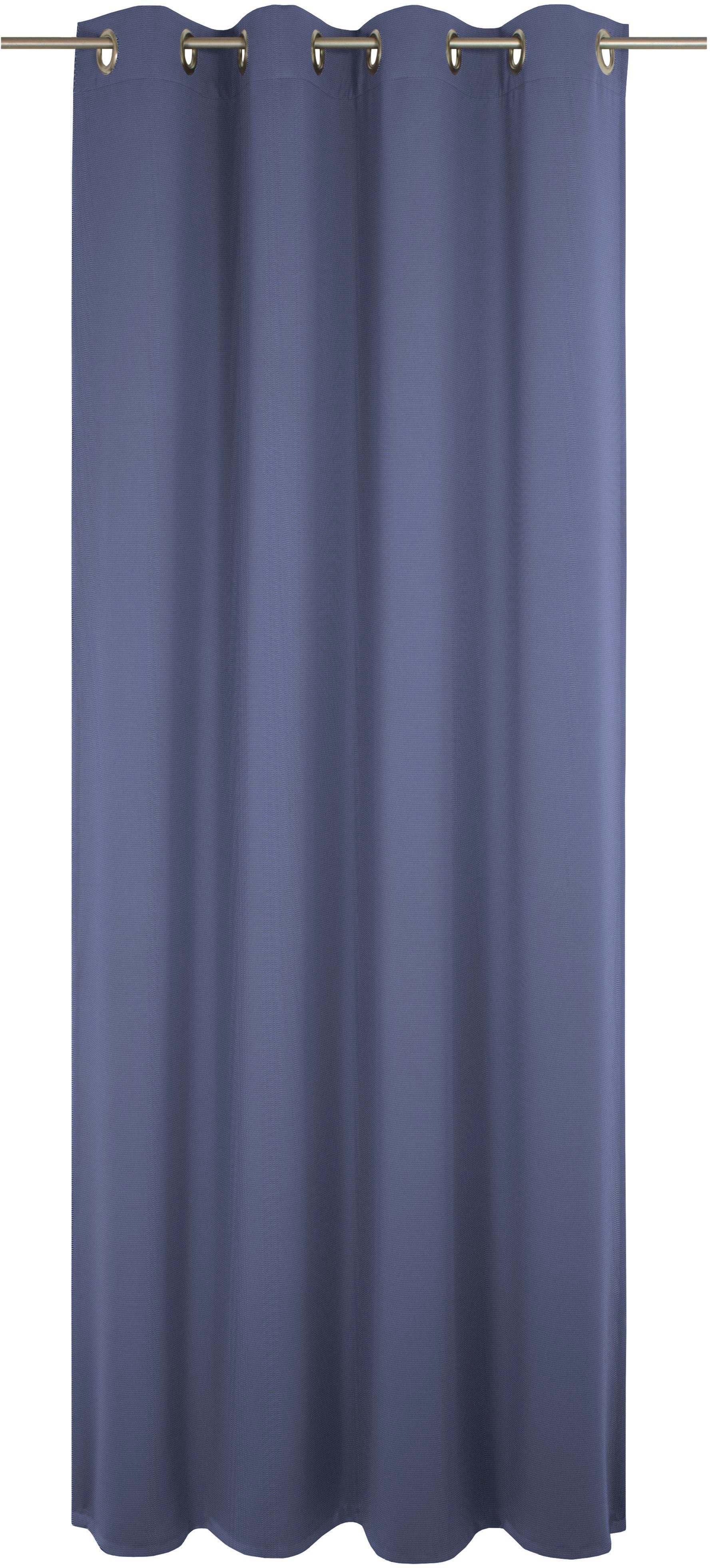 Ösen Adam, royalblau blickdicht, Vorhang Uni Jacquard, nachhaltig Collection, (1 St),