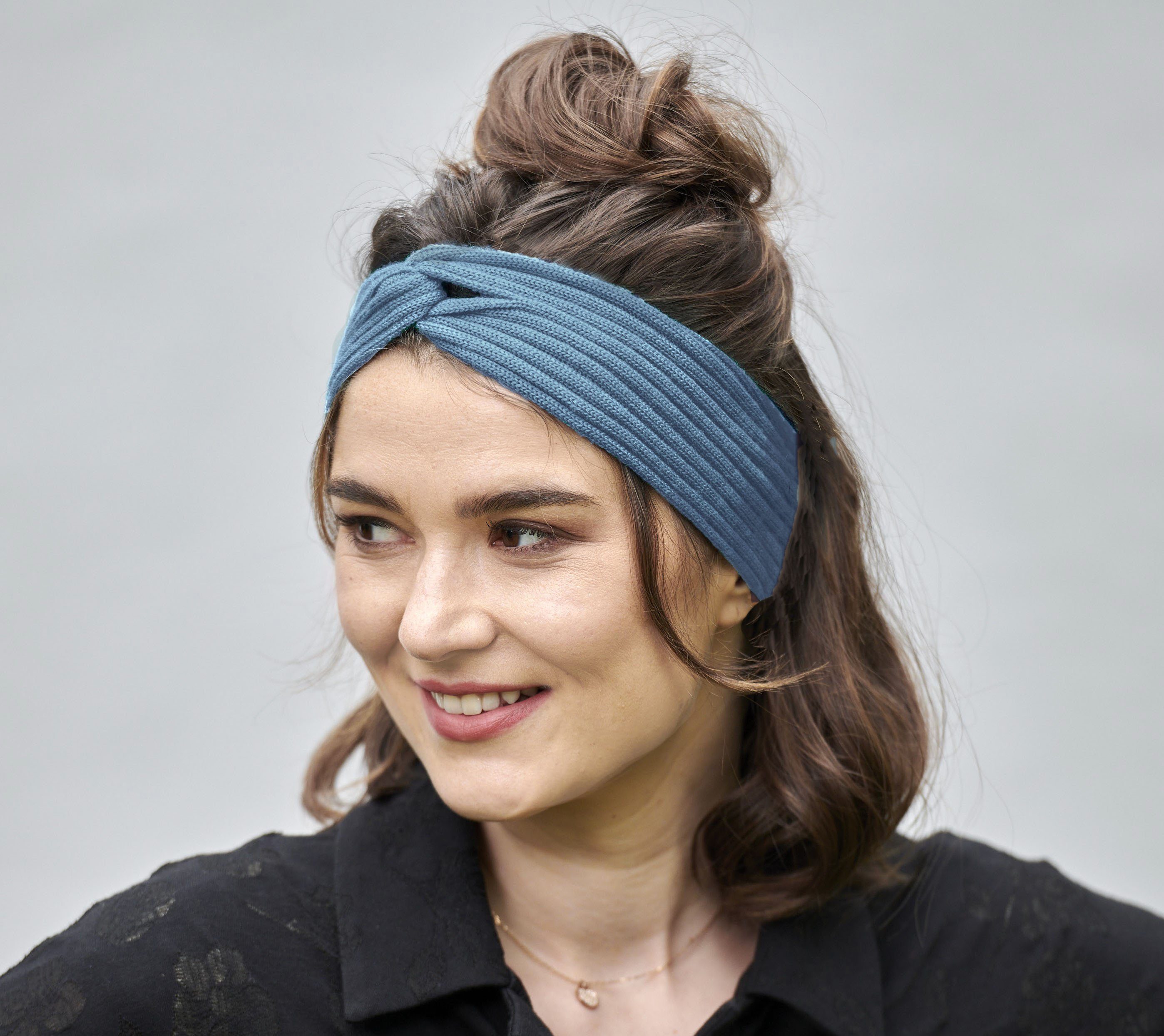 BEAZZ Stirnband Stirnband Ohrenwärmer Damen Winter 100% WOLLE Merino Feinstrick, warm und weich