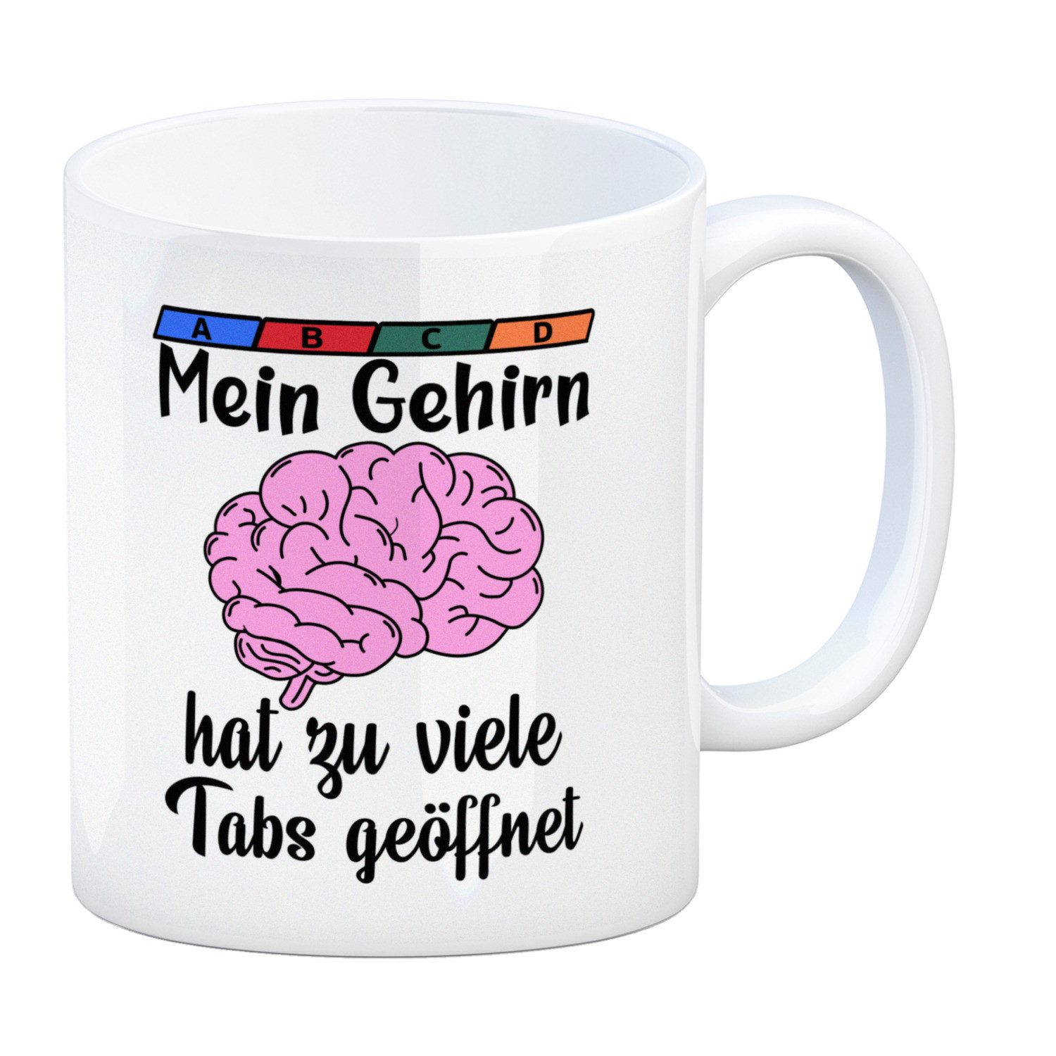 Tasse Überforderung Kaffeebecher mit Spruch