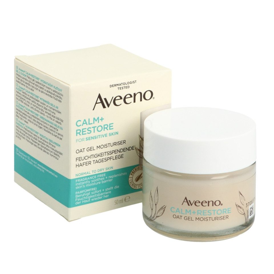Aveeno Gesichtspflege CALM+RESTORE feuchtigkeitsspendende Tagespflege, 50ml