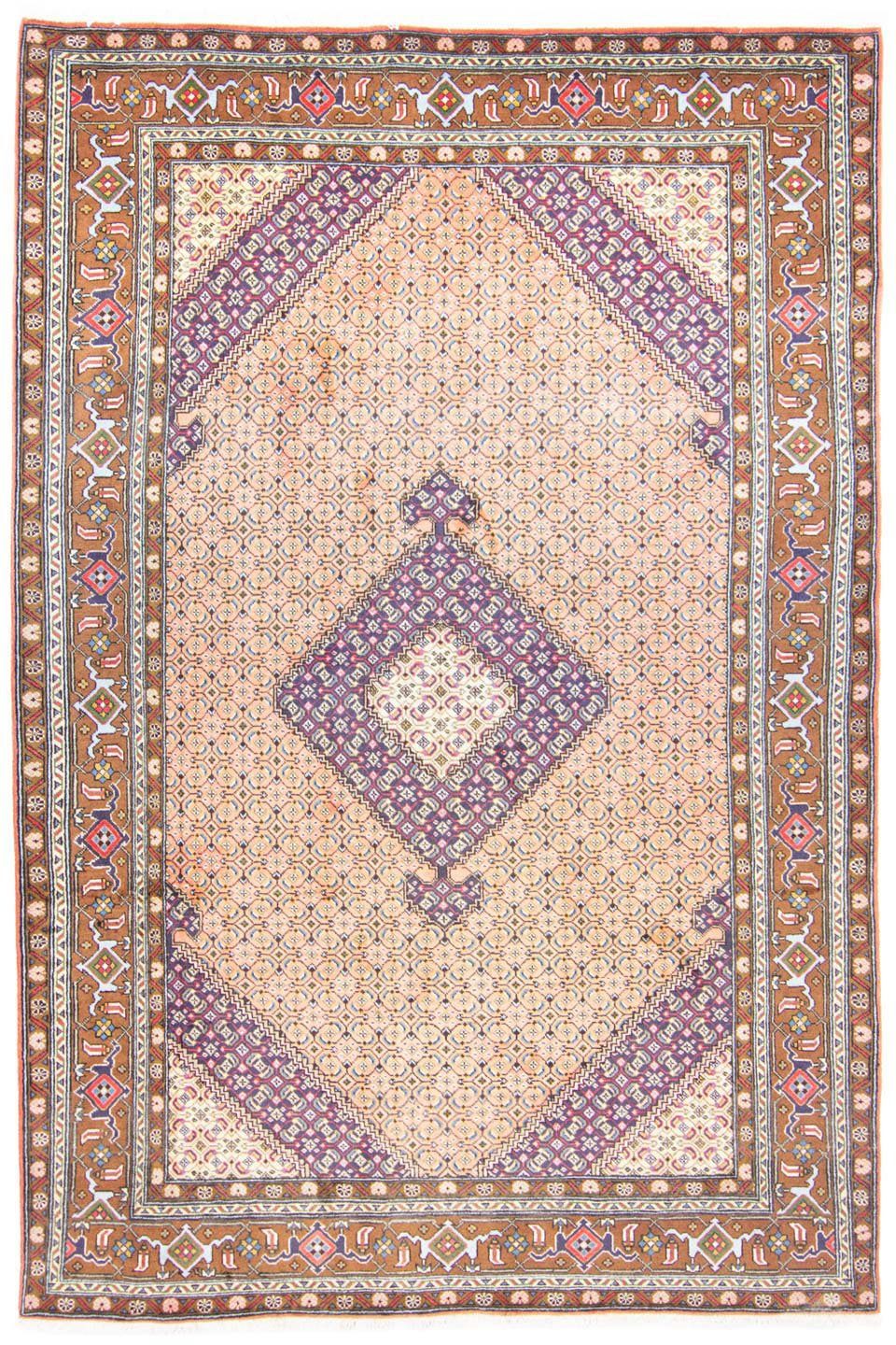 Wollteppich Ardebil Medaillon Marrone chiaro 301 x 200 cm, morgenland, rechteckig, Höhe: 10 mm, Unikat mit Zertifikat