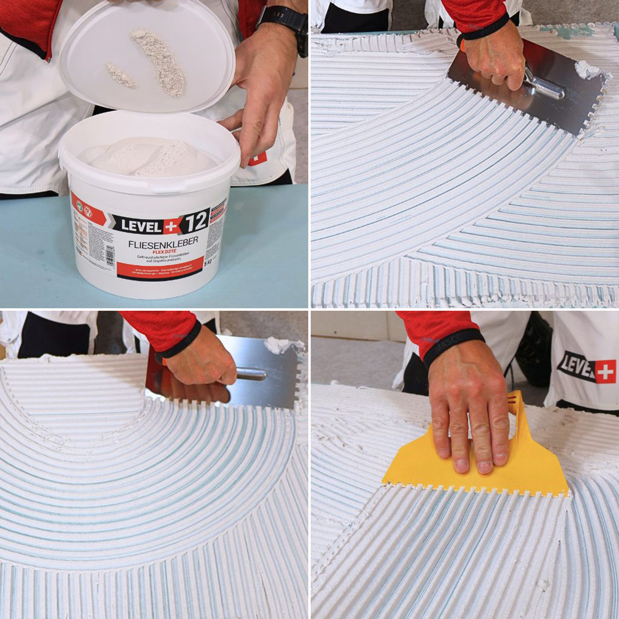 Level+ Dispersionskleber LEVEL+ Fliesenkleber Fertig Dispersionkleber Flexmörtel L+12 - 40KG