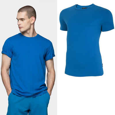 4F T-Shirt Outhorn - Herren T-Shirt Baumwolle - blau