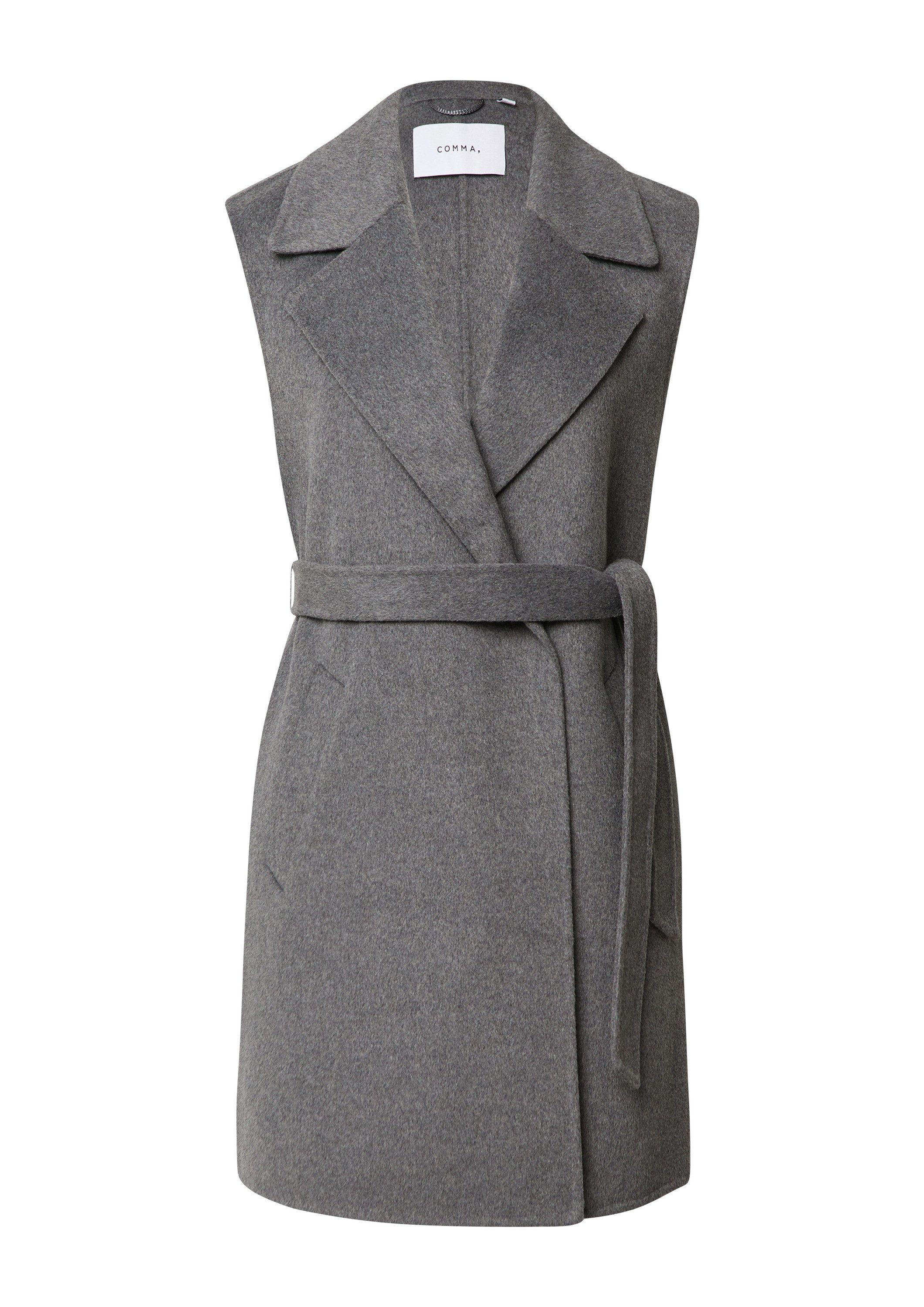 comma Outdoorjacke Outdoor-Weste Weste aus Wollmix mit Reverskragen günstig online kaufen