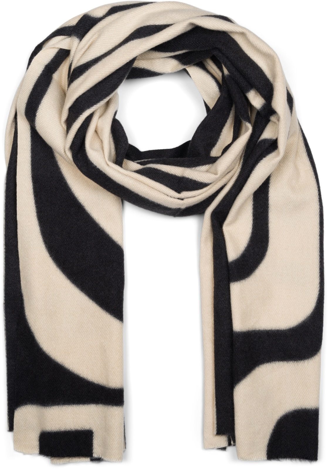 styleBREAKER XXL-Schal Schal mit Linien Muster, günstig online kaufen