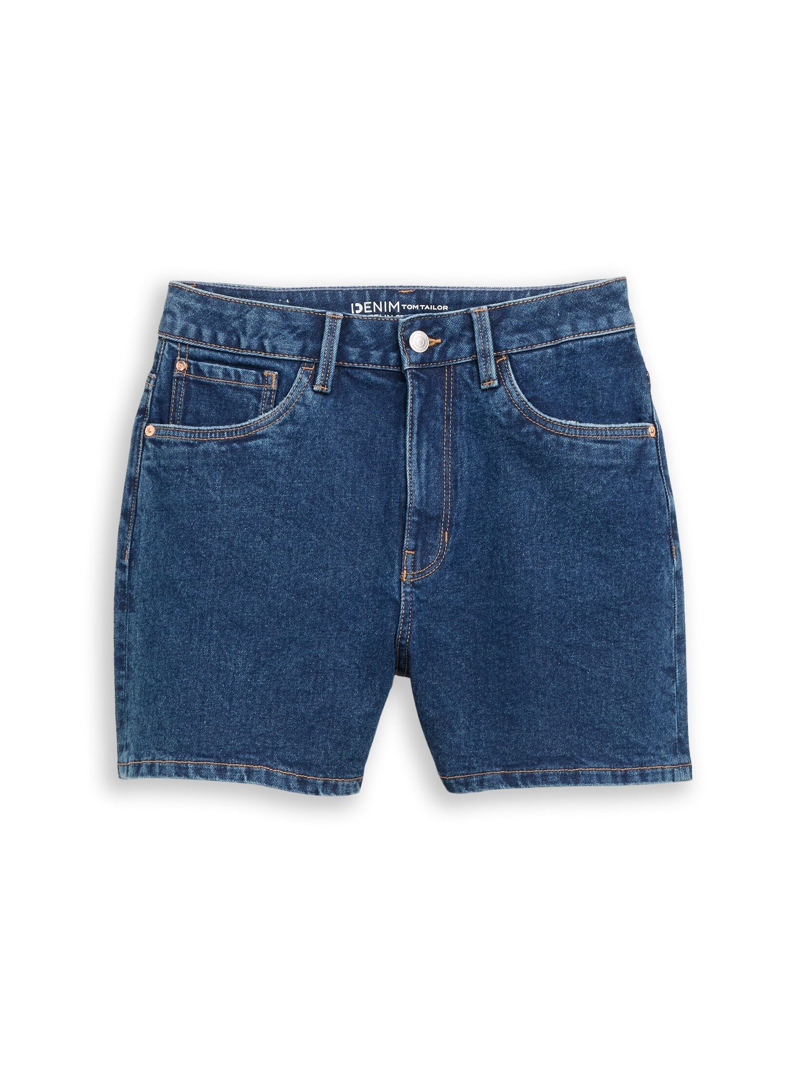 TOM TAILOR Denim Jeansshorts Jeanshosen TTELIN STRAIGHT High Waist Jeans Shorts