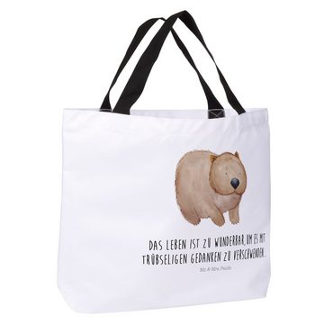 Mr. & Mrs. Panda Shopper Wombat - Weiß - Geschenk, Tasche, Spruch, Tragebeutel, Motivation, Gu (1-tlg), Trendiges Design