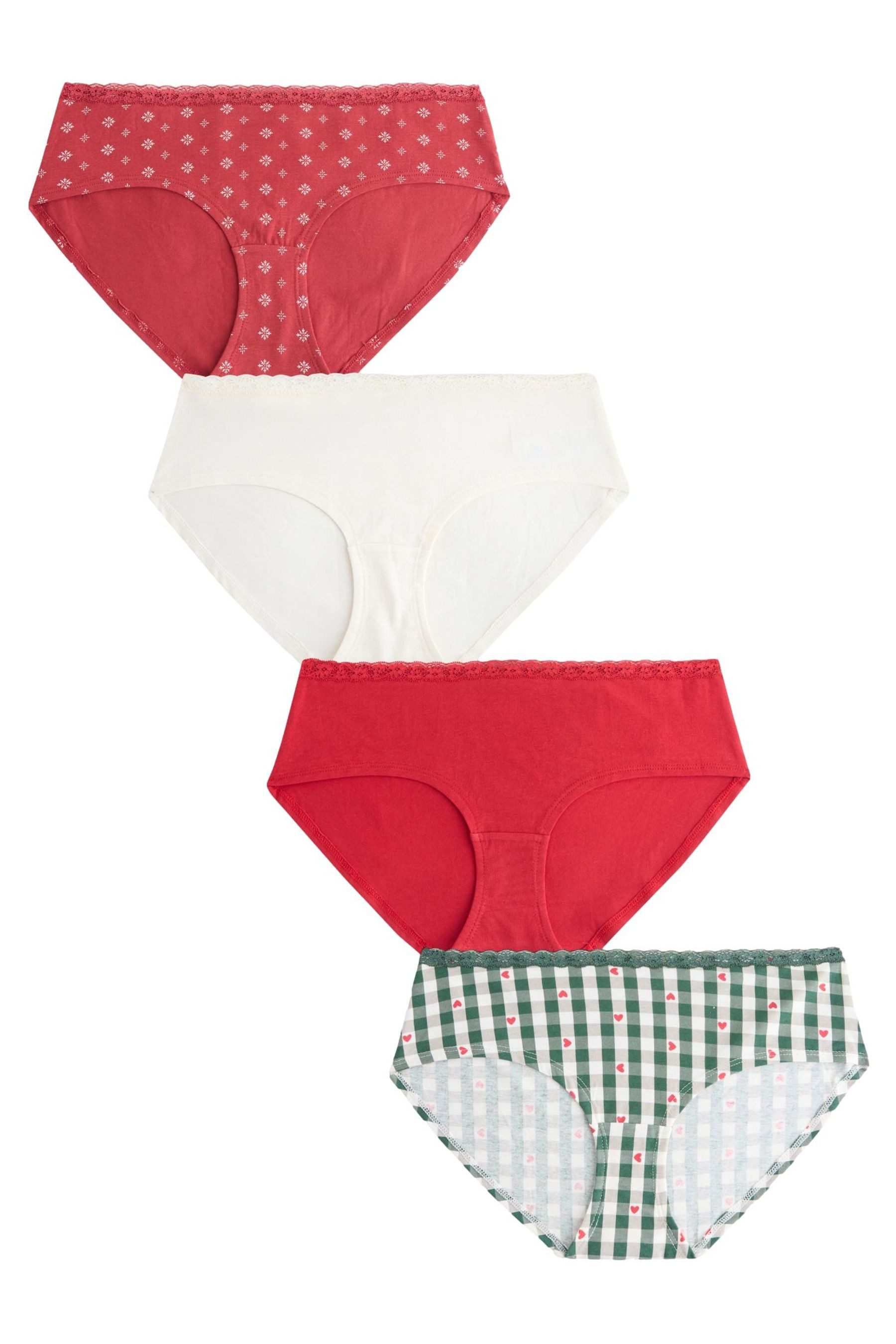 Next Schlüpfer Spitzenslips im 4er-Pack, Shorts günstig online kaufen