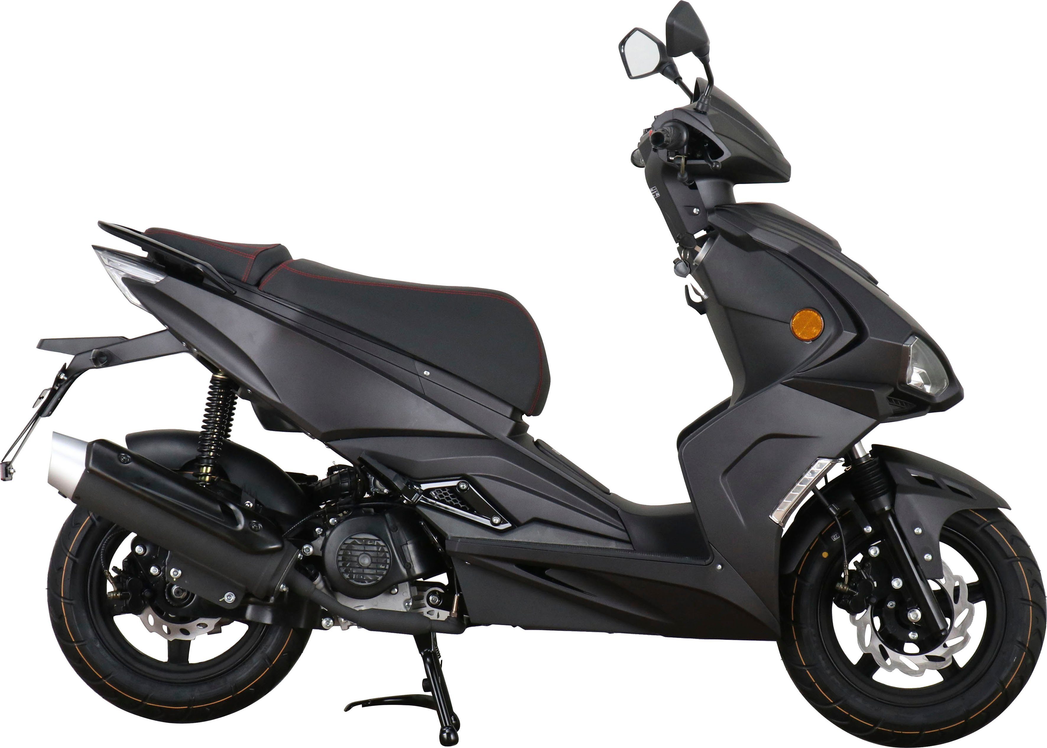 5 50 km/h, schwarz ccm, UNION GT Mofaroller 25 Euro Striker,