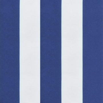 vidaXL Sitzauflage Sonnenliegen-Auflage Blau&Weiß Gestreift Oxford-Gewebe, (1 St)