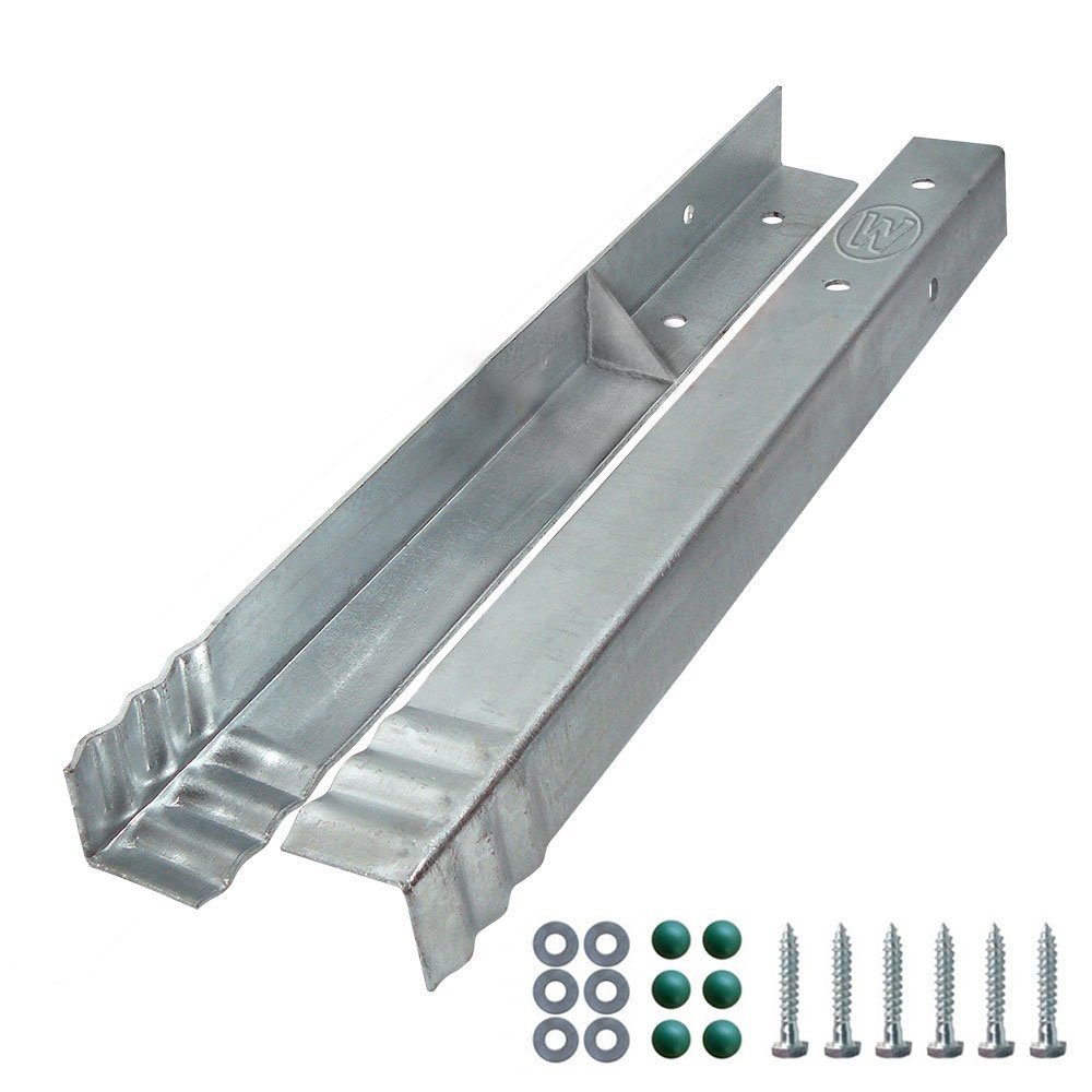 Wickey Bodenanker SolidLock 8 Stk. Winkelanker für Garantie auf Wickey Spielgeräte, für Wickey Türme & Schaukeln, - Montage durch Anschrauben & Einbetonieren -, – Bild 3 von 5