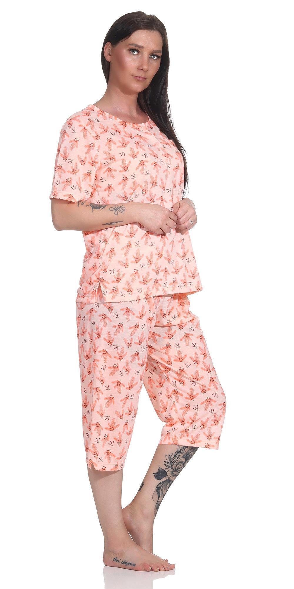 EloModa Pyjama Damen Pyjama 2 teiliger Schlafanzug Hausanzug 3/4 Sommer; M L XL 2XL (2 tlg)