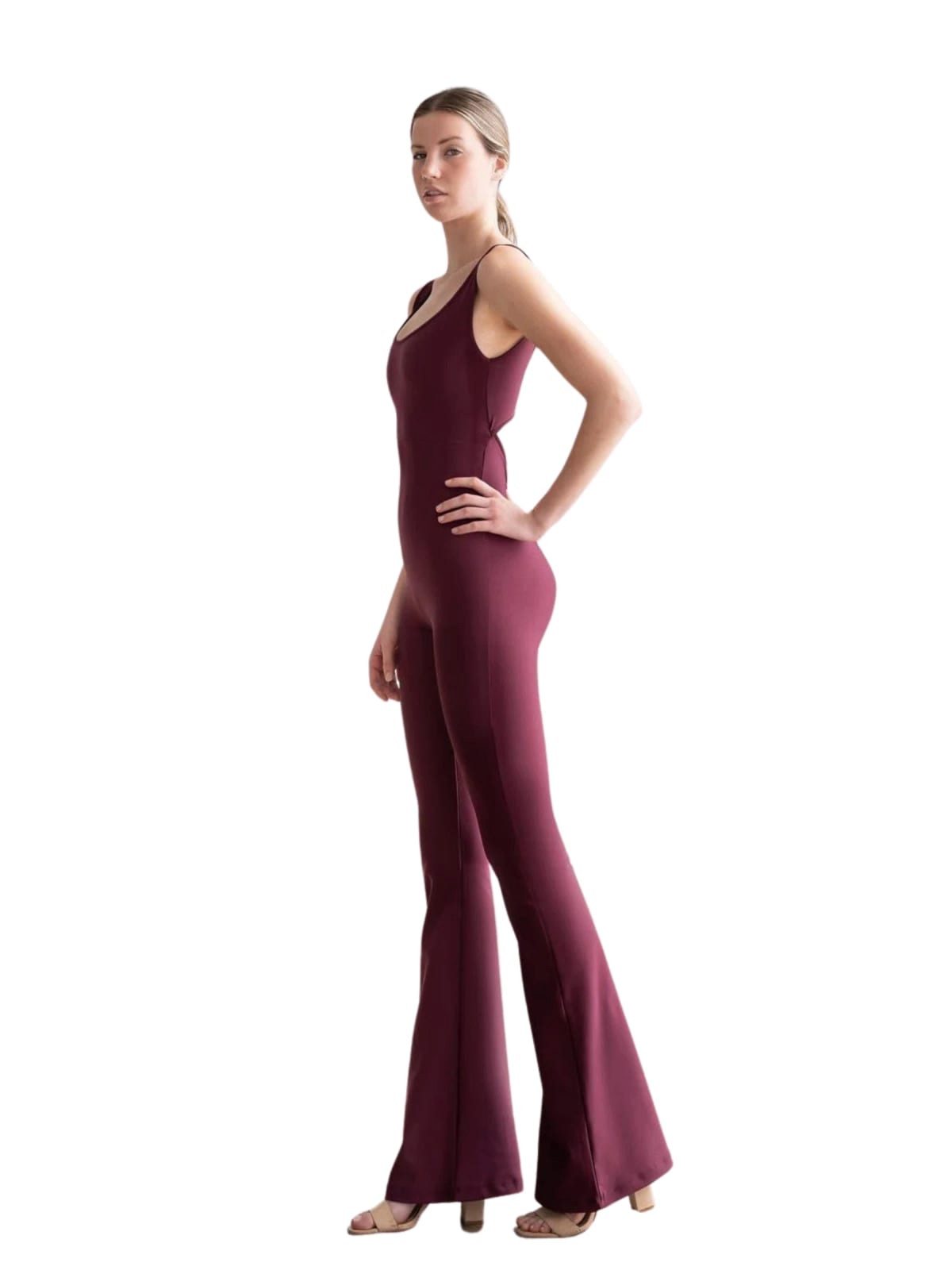 Lismina Jumpsuit Spanish Scrunch Butt Jumpsuit Atmungsaktiv, Elastischer Bund