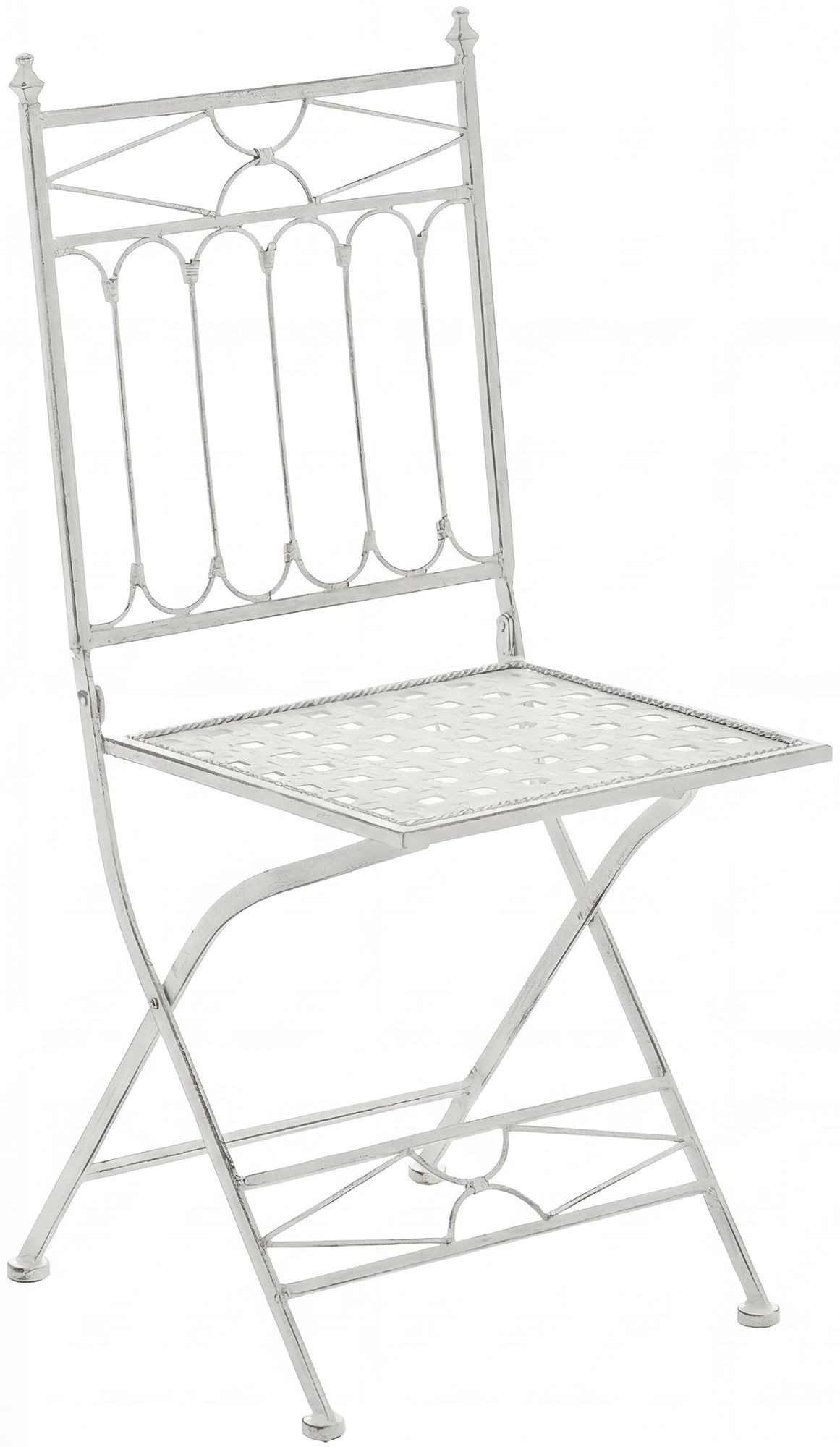 furnicato Stuhl Klappstuhl Asina 40x40x95 cm antik weiß (1 St)